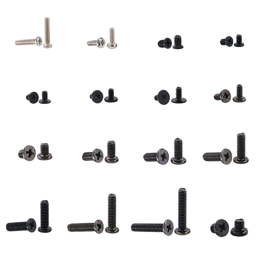 Glarks 880Pcs Laptop Notebook Computer Screw Replacement Repair Kit for Lenovo Dell Toshiba Sony Samsung HP Gateway (Extra: Phillips Screwdriver) image number 4