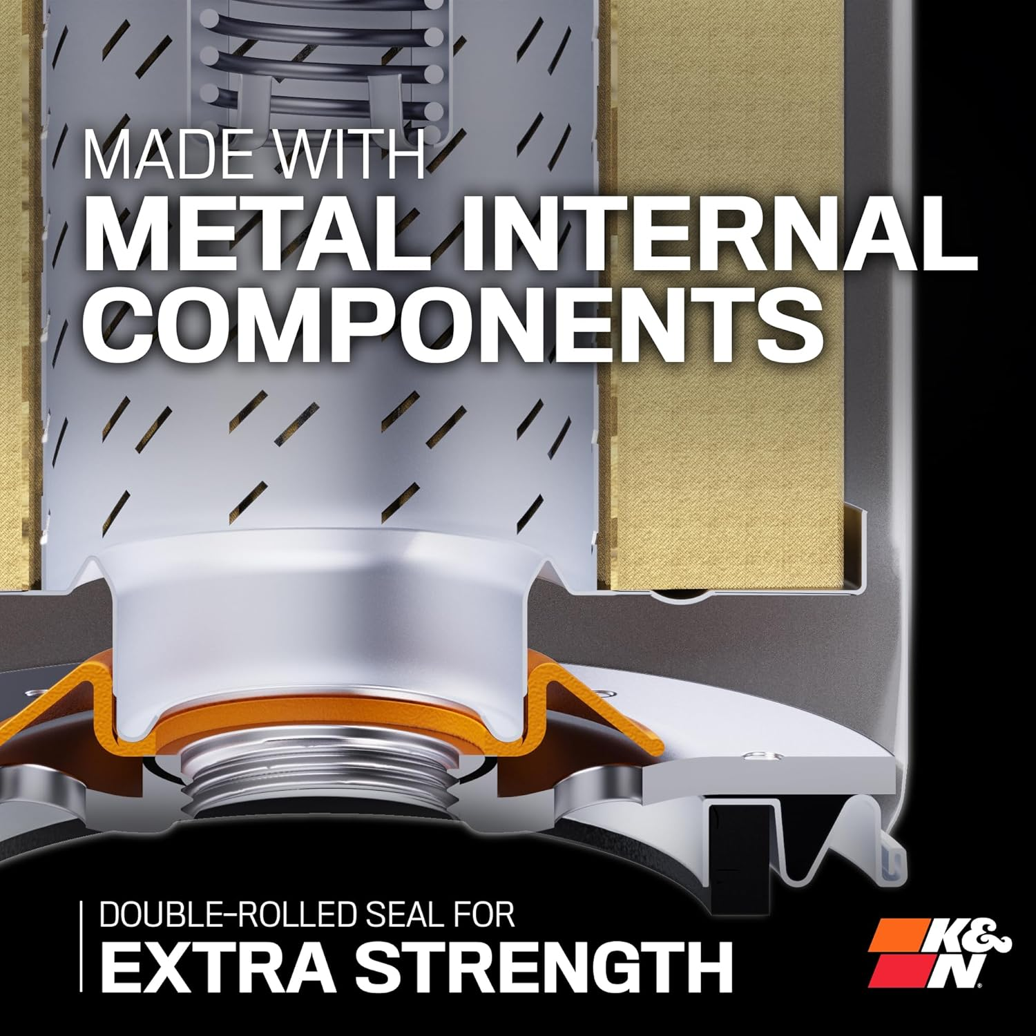 K&N HP-1002 Premium Oil Filter for 2022 Ford Bronco 2.3L L4 Gas image number 1