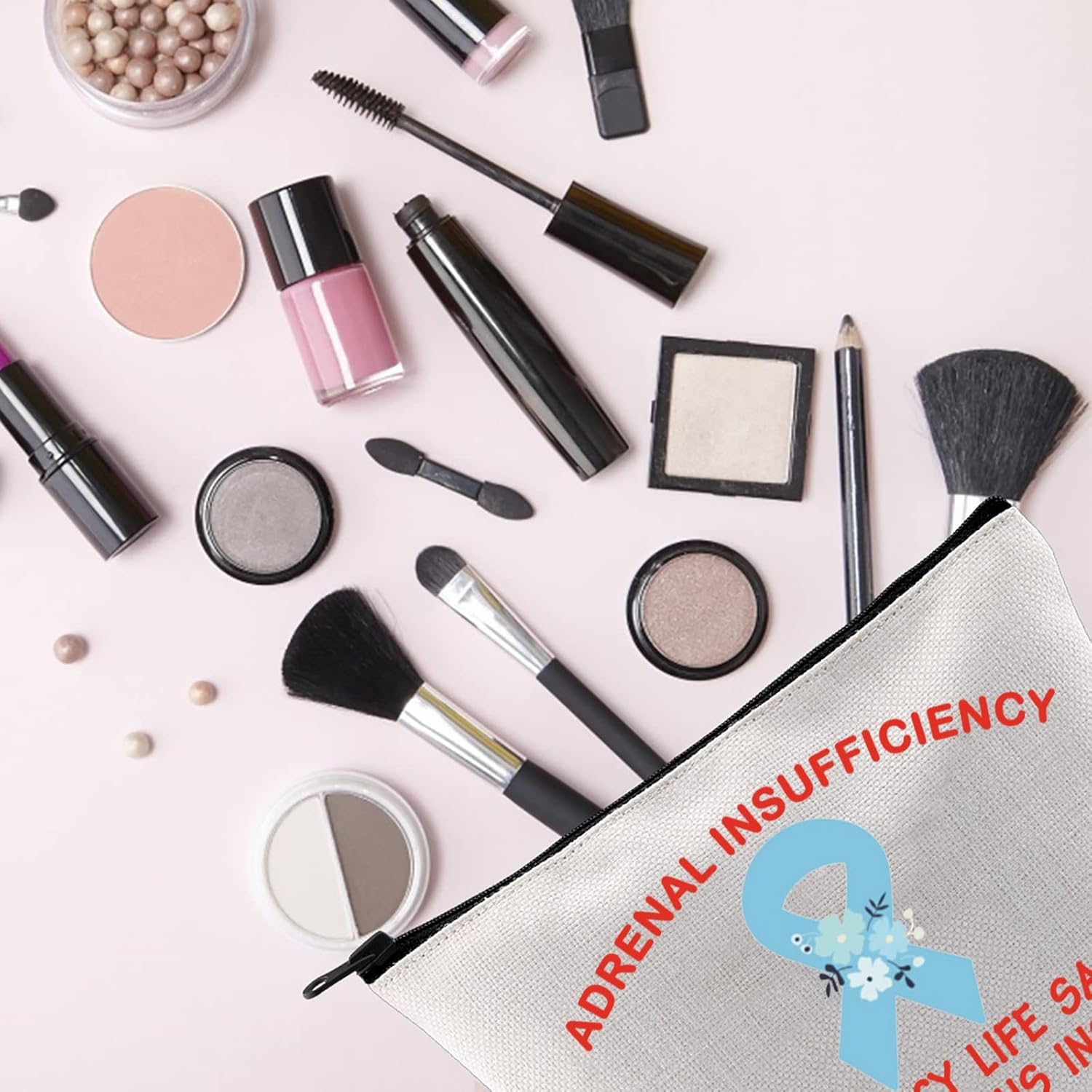 FOTAP Adrenal Support Medical Alert Bag Adrenal Insufficiency Emergency Life Saving Medications inside First Aid Bag, White, Adrenal Insufficiency-Uk image number 4