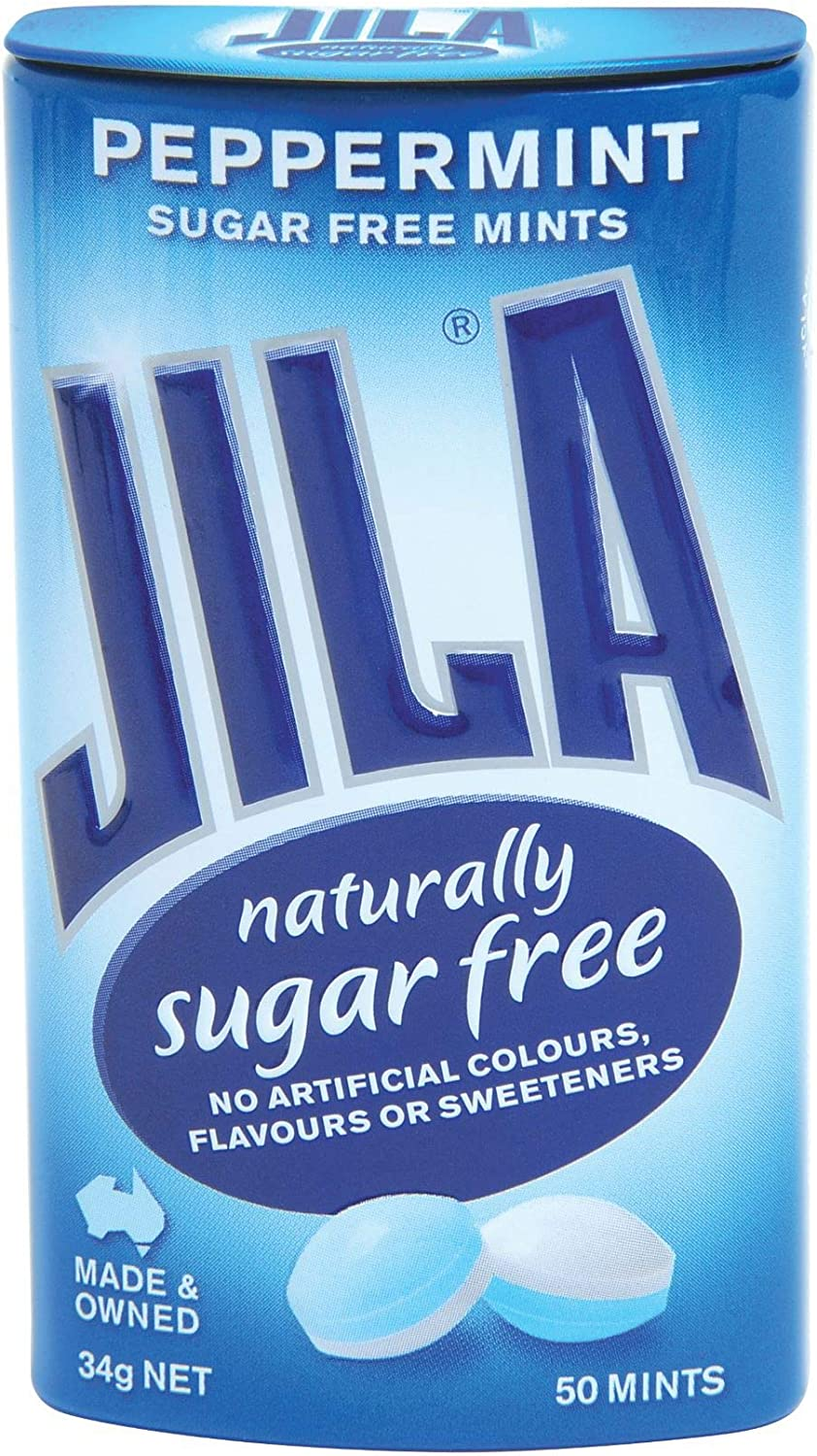 Jila Peppermint Sugar Free Mints, 34 G image number 1