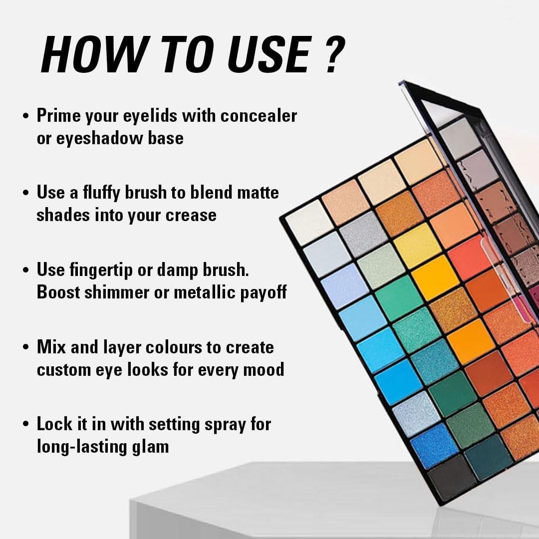 Makeup Revolution, Maxi Reloaded Big Shot Eyeshadow Palette, 45 Shades, 60.8 G image number 3