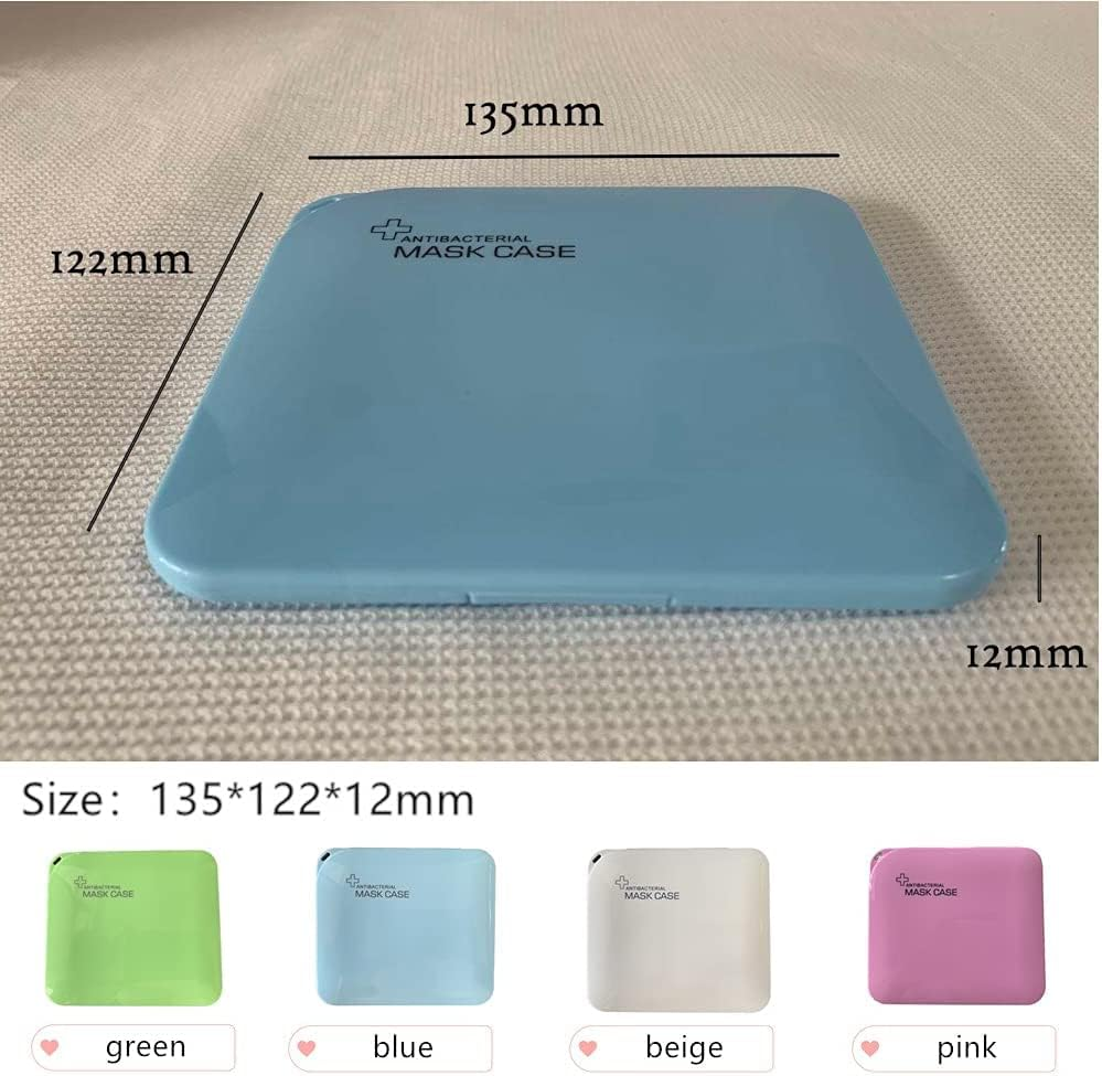 4 Pack Face Mask Case, Portable Storage for Masks, Pollution Prevention Hygiene Container Box, Lightweight Reusable Recyclable Protective Holder (Not Including Mask) image number 1