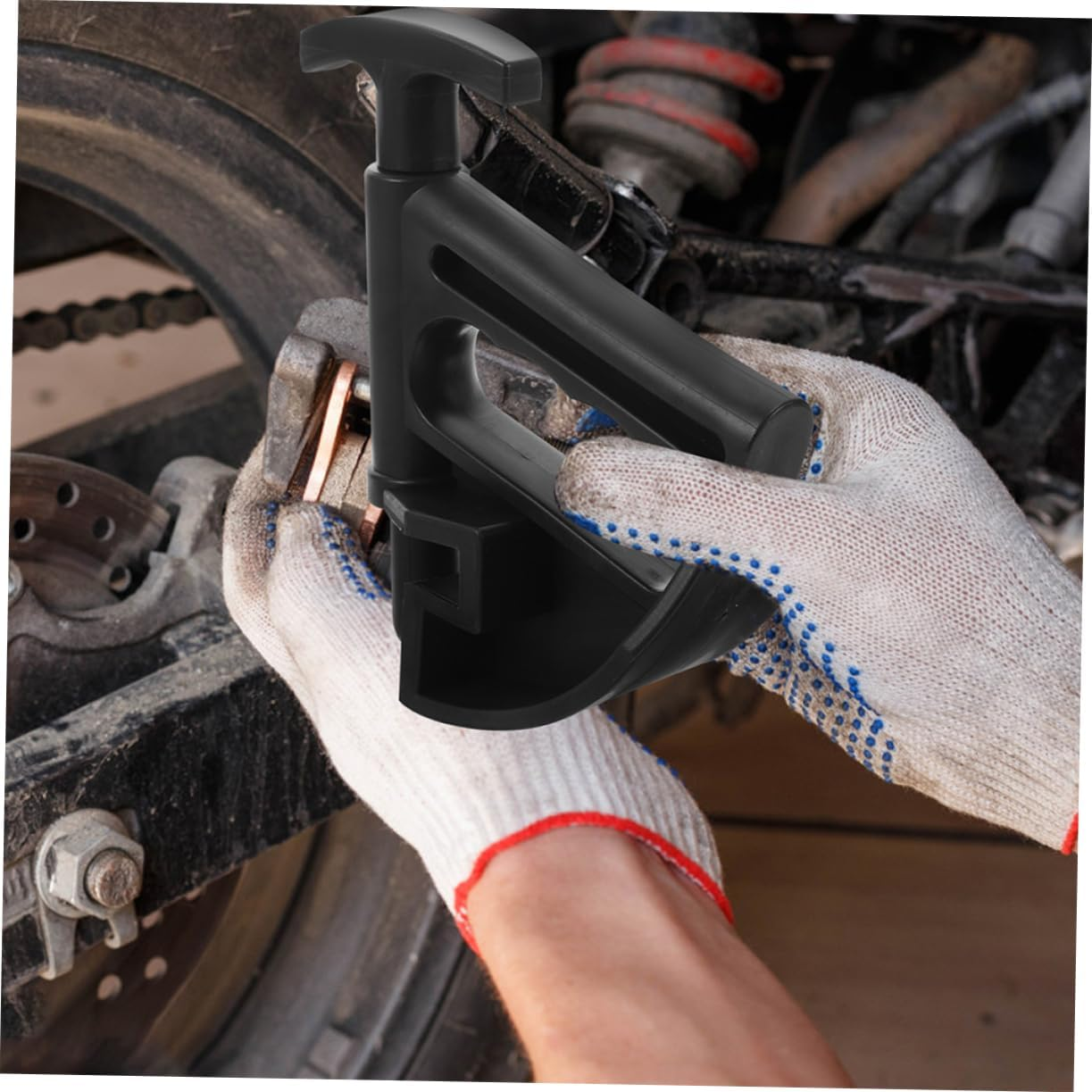 MOLUCKFU 2Pcs Tire Bead Clamp Tool Manual Tire Changer for Efficient Wheel Disassembly Comfortable Grip for Car Maintenance image number 2