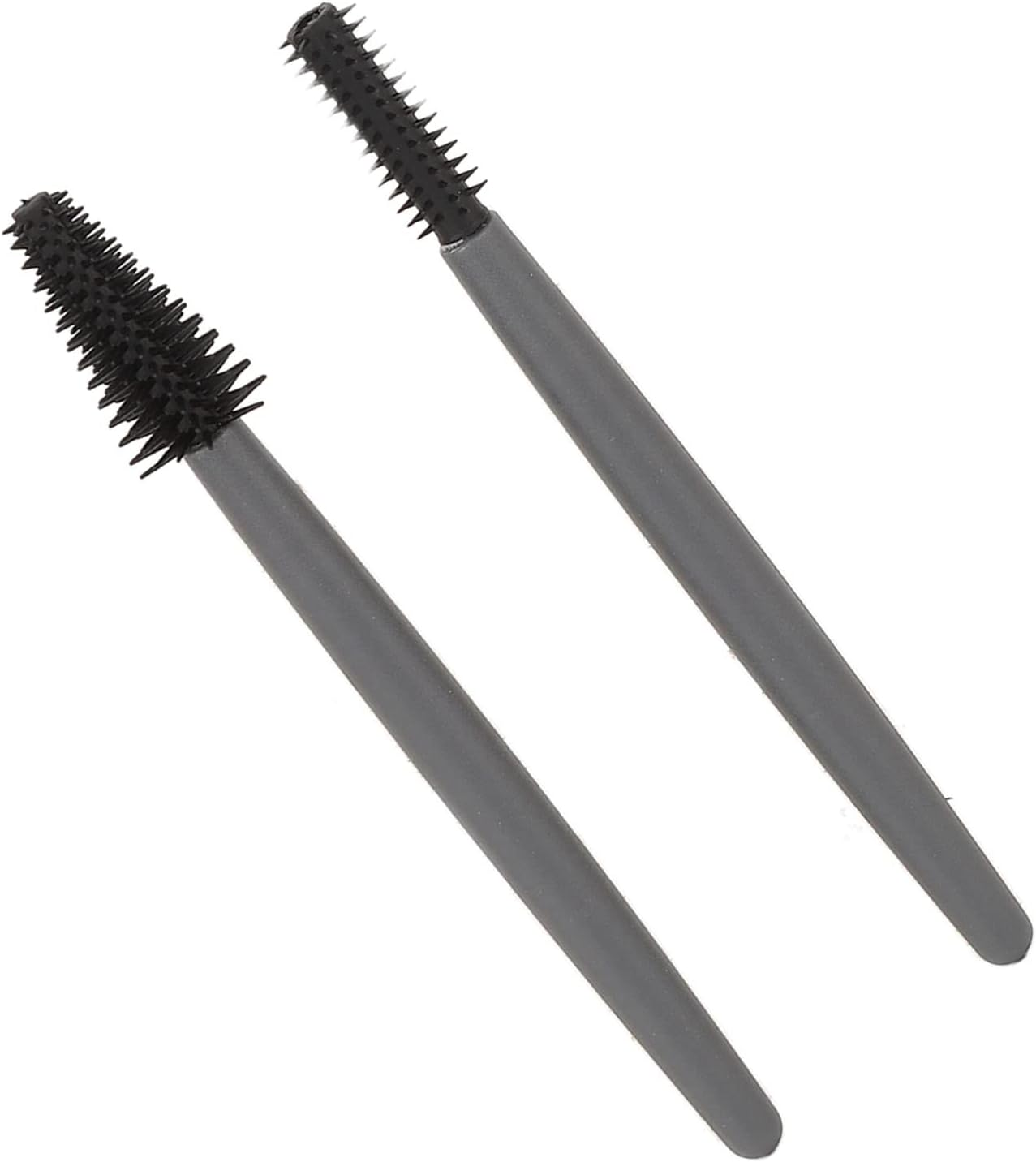 Portable Mascara Brush, Silicone Material Eyelash Brush Set Dustproof Box for Home (Gray) image number 1