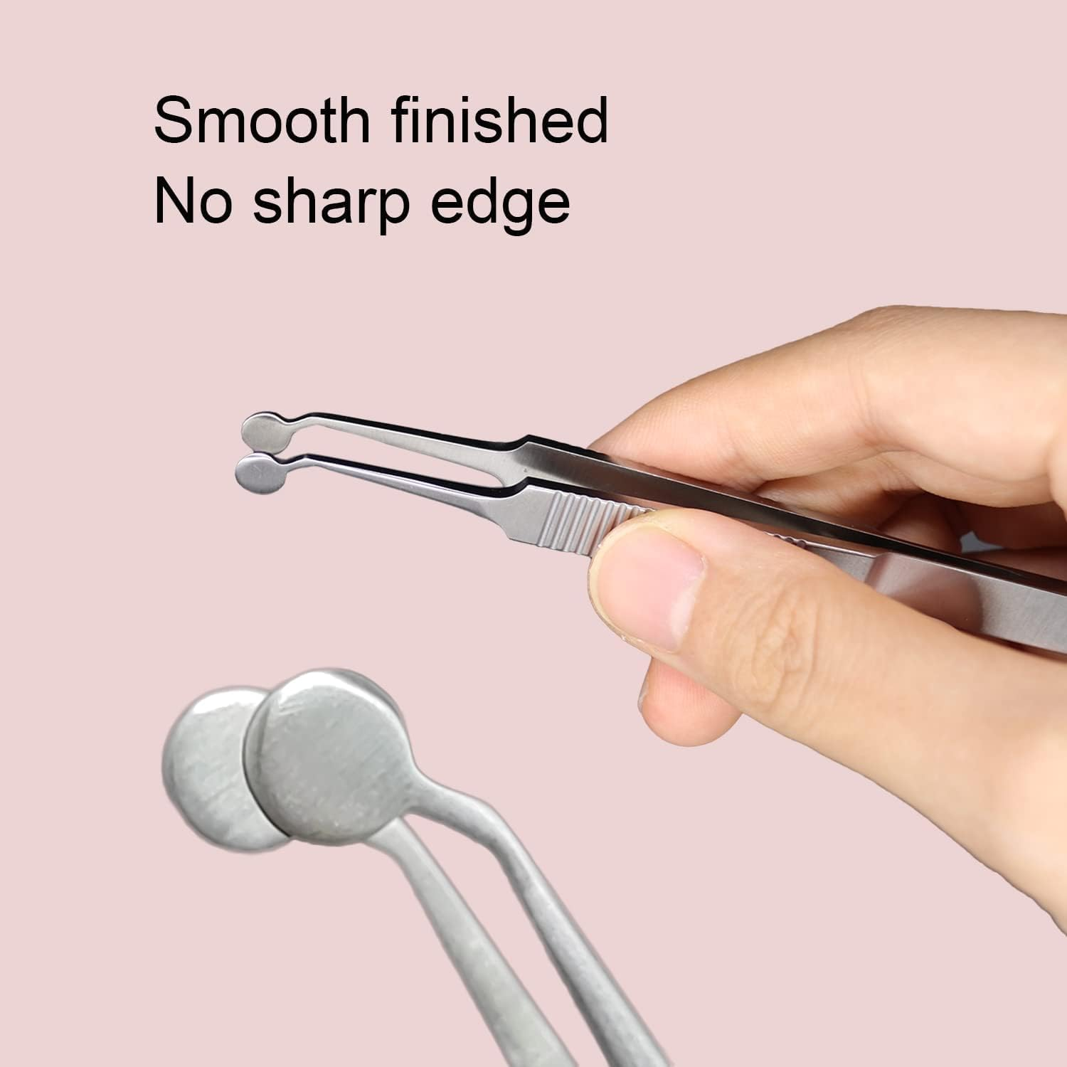 Precision Tweezer for Eyelid Gland Cleaning and Dry Eye Relief, Durable Stainless Steel, Rust-Resistant, Non-Slip Handle, Easy to Use, Lightweight, 4.33 Inches Length - Haheihei image number 1