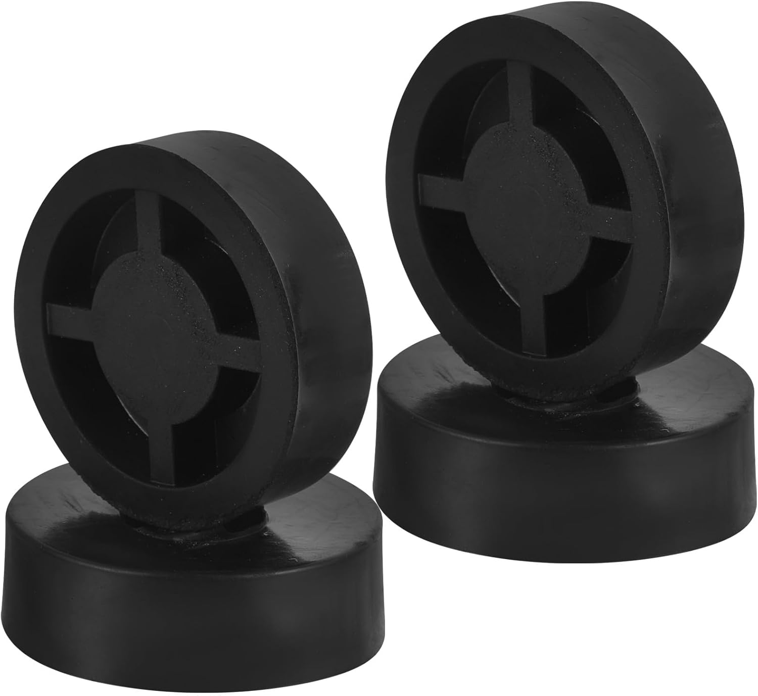 Jojofuny 4Pcs Rubber Speaker Isolation Pads 45X15Mm Sound Vibration Absorber Feet for Home Audio Turntable Stand and Amplifier Floor Protector