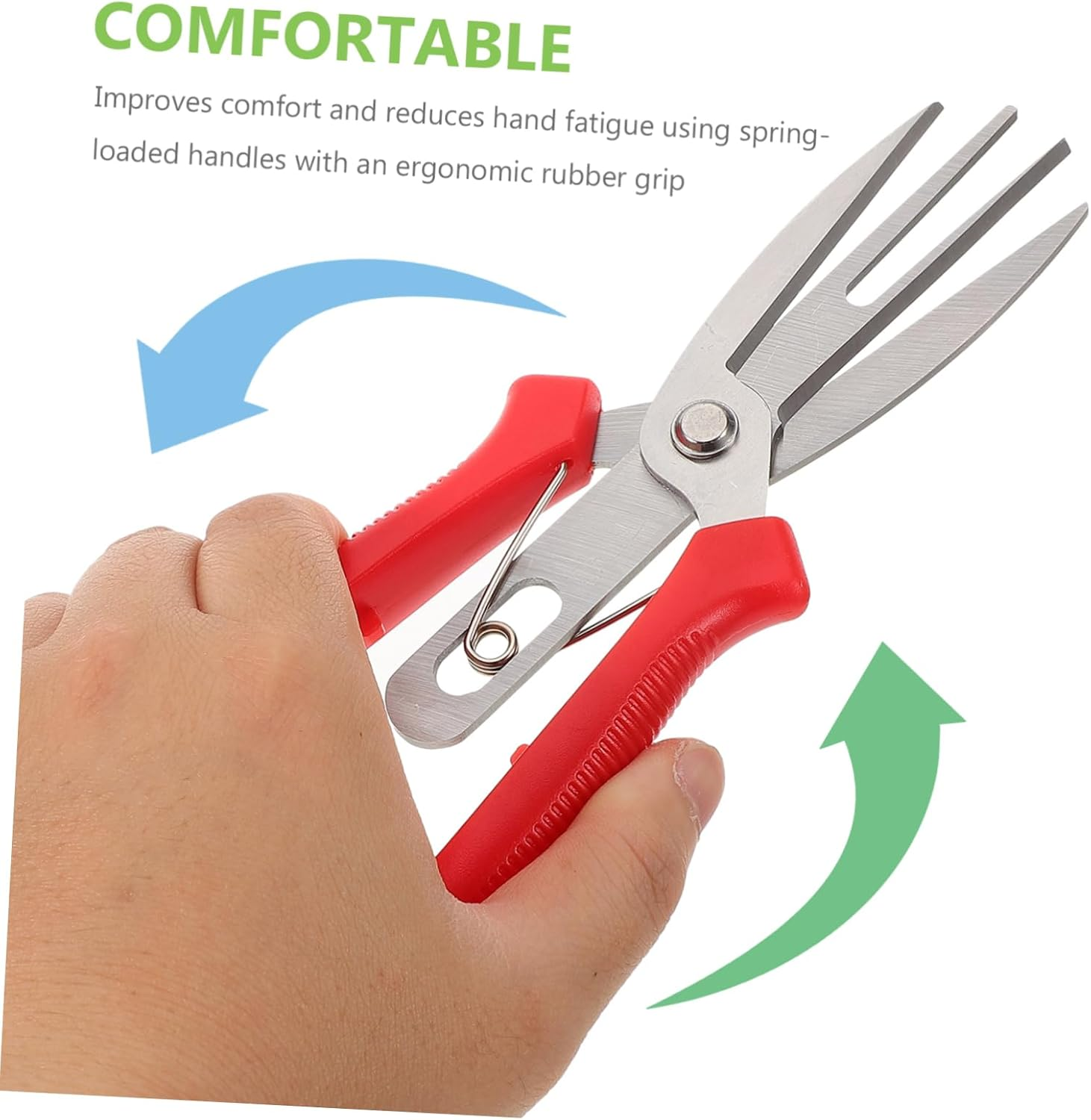 Kisangel Garden Pruning Shears Pruning Shears for Gardening Flowers Plants Bonsai Scissors Comfortable Handle image number 6