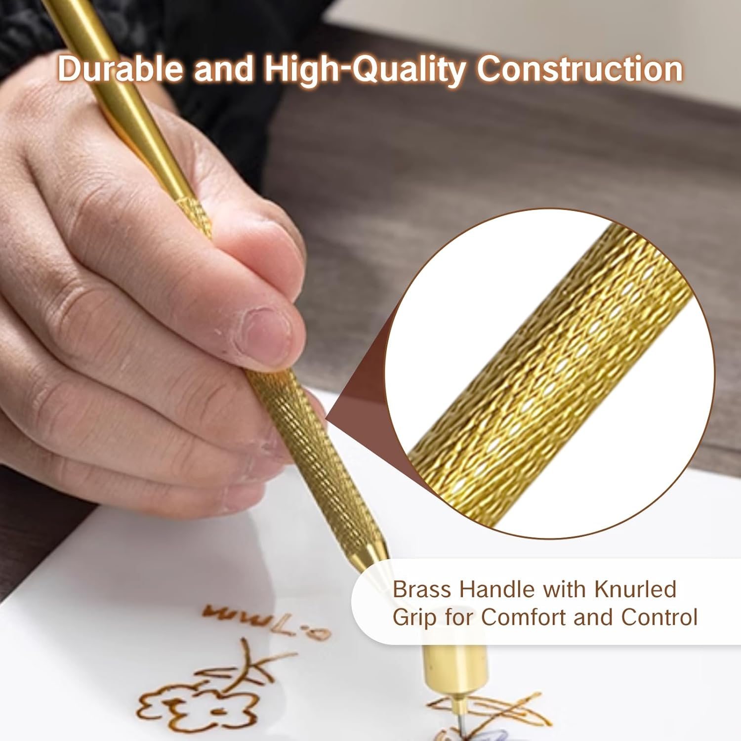 Fine Line Paint Pen Applicator Fluid Writer Tool for Automotive Touch-Up Chip Repair Precision 0.5Mm Tip for Scratch Car Touchup Durable Brass Construction image number 5
