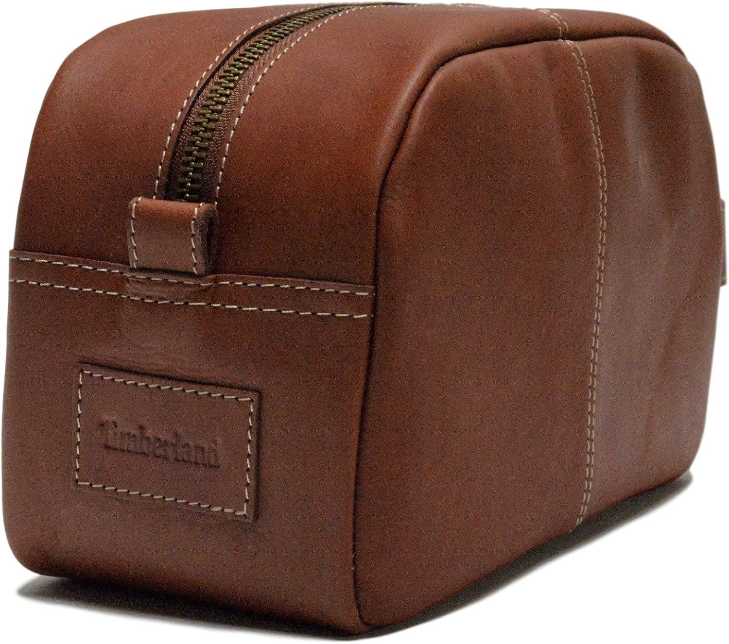 Timberland Men'S Leather Toiletry Bag Travel Kit Accessory