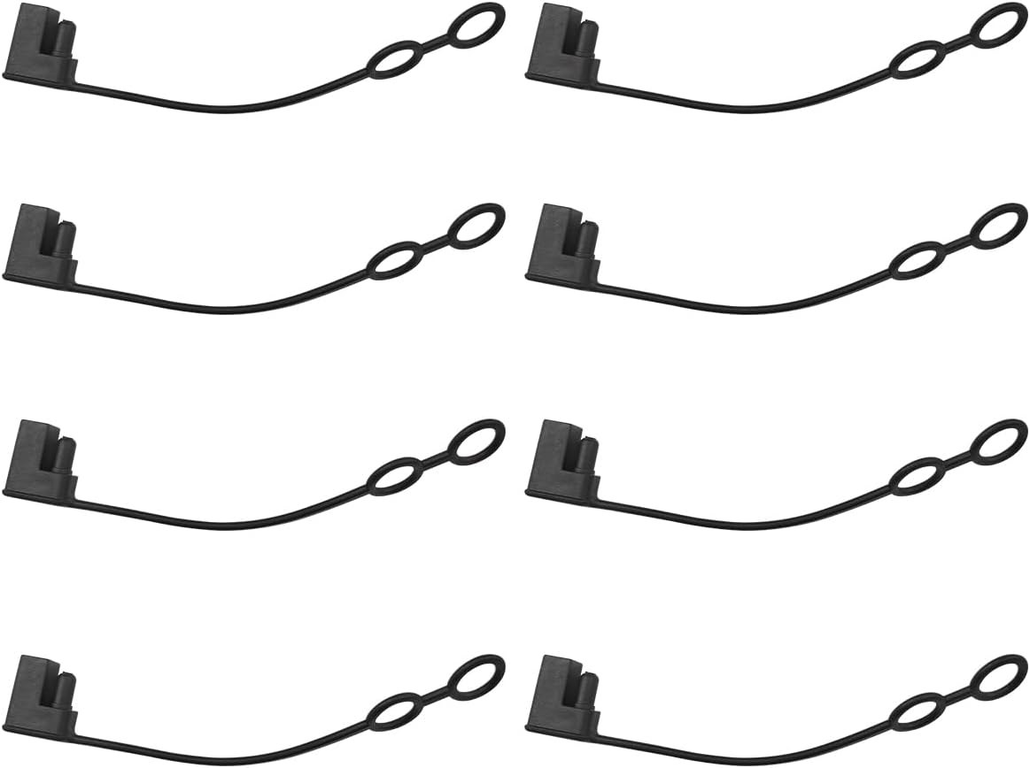 DUSCOKE 2 Pin Plug Replacement Weather Cap, SAE Waterproof Dust-Proof Cover Cap, DC Power Solar Automotive SAE Connector Protection Lid Top Covers (8PCS) image number 6