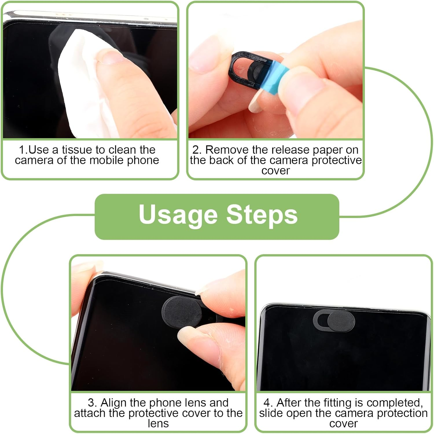 8 Pcs Laptop Camera Slide Cover, Privacy Webcam Cover, Ultra-Thin Camera Protector for PC Tablet Smartphone Computer, Prevent Peeping Secure Online Privacy Protection Easy to Use Durable image number 5