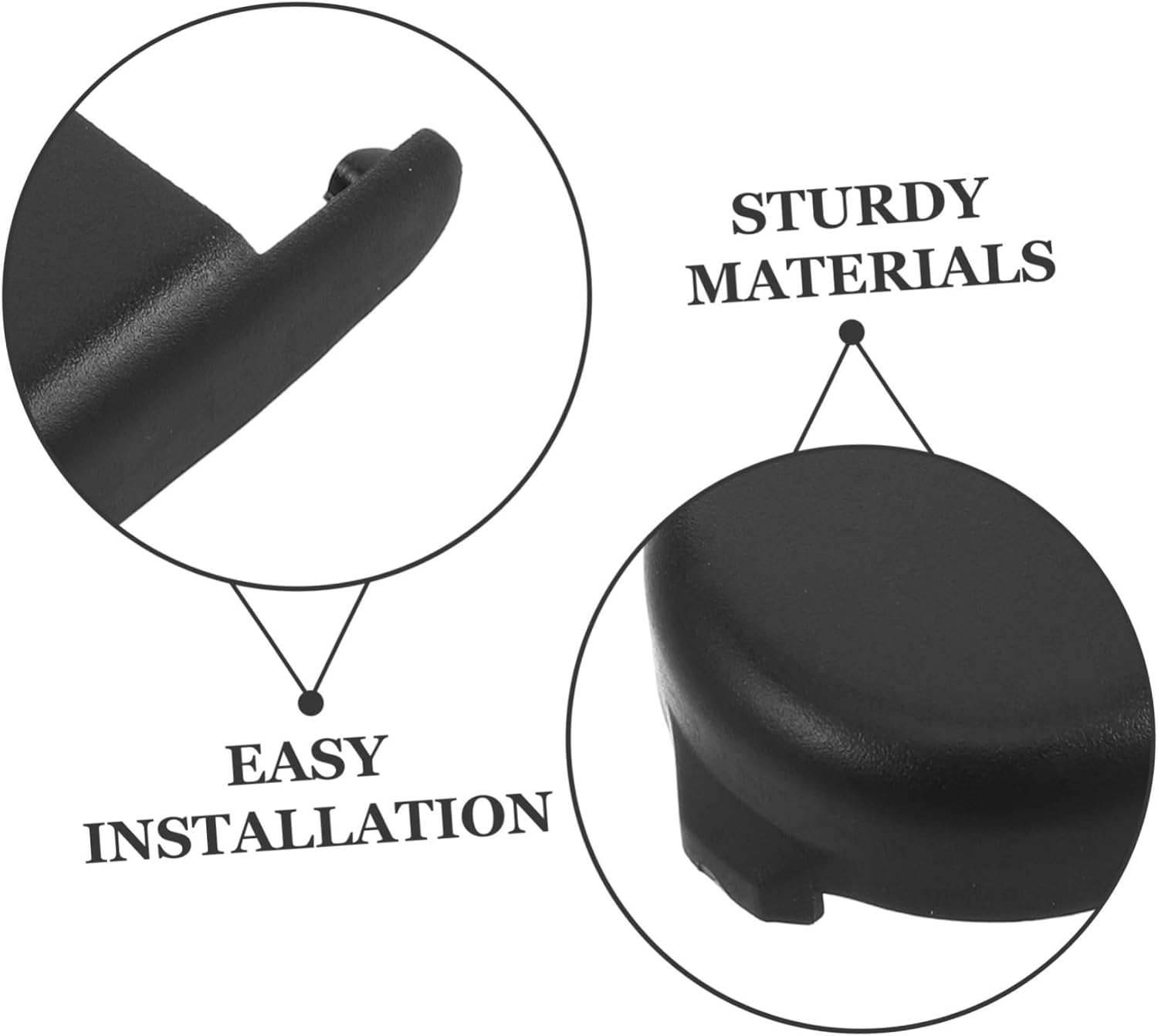 PLAFOPE Wiper Arm Bolt Cover for 13-19 Front Wiper Arm Cap Rear Wiper Arm Cover Simple Installation image number 2