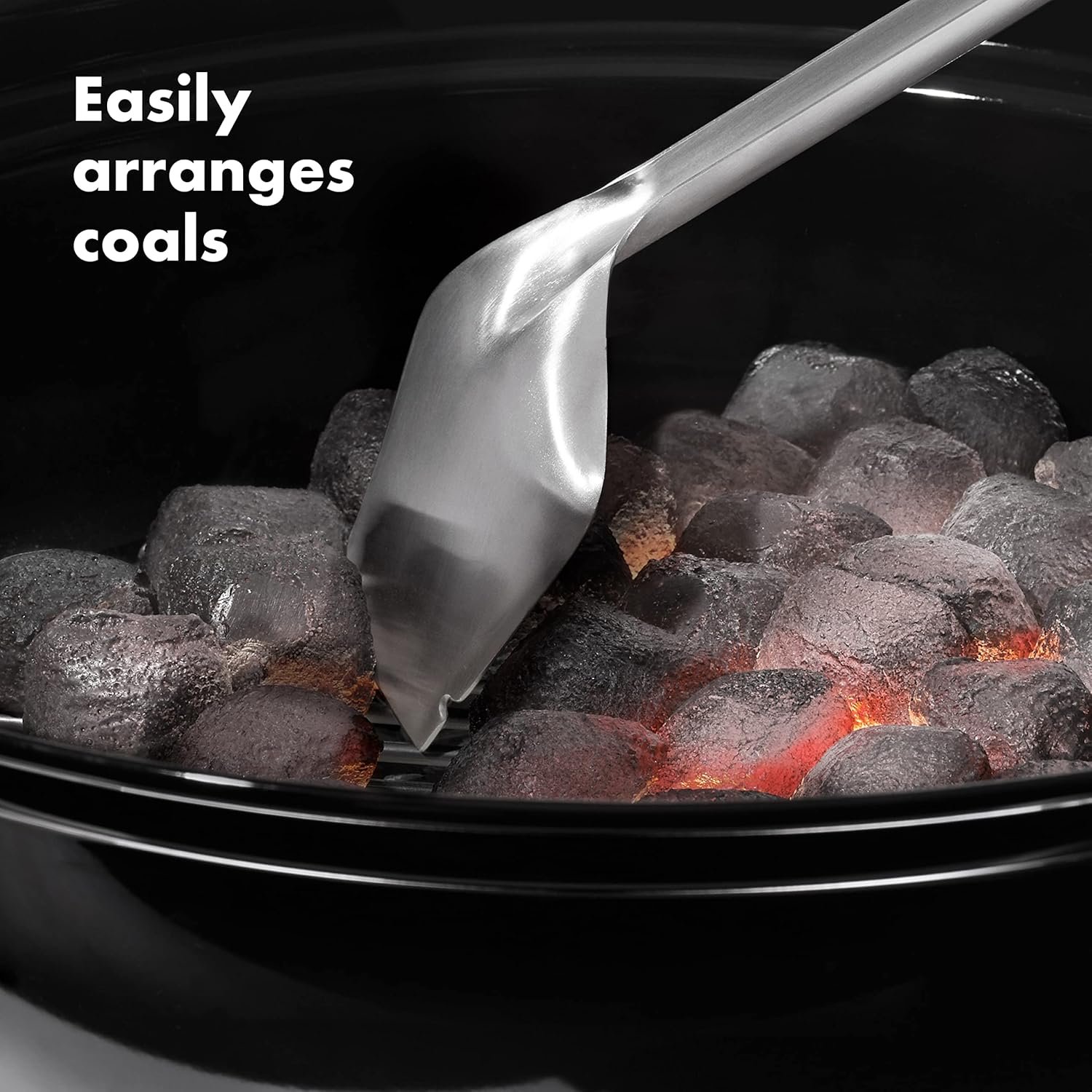 OXO Good Grips Grate Lifter Coal Rake, 2Coal Shovel & Rake, Stainless Steel image number 5