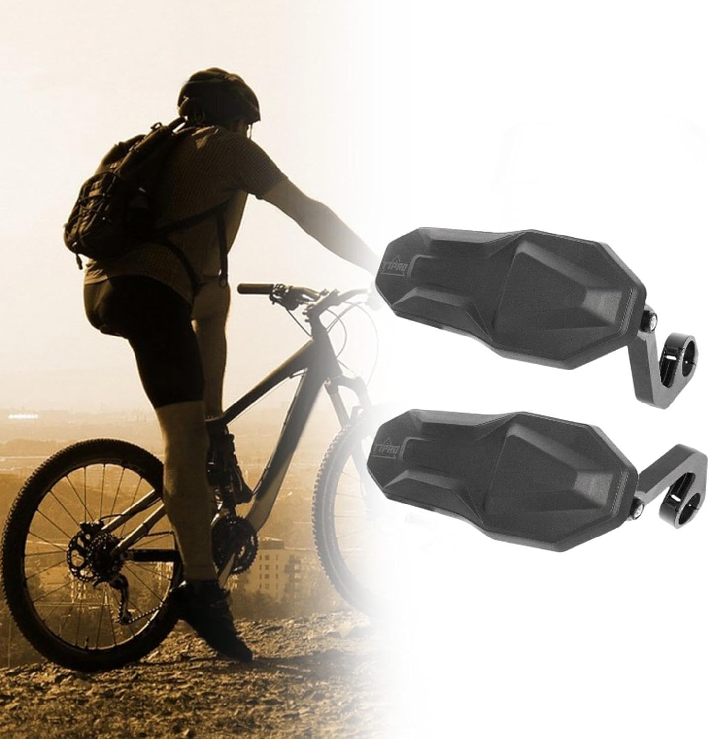 Mountain Bike Hand Guards Bicycle Handlebar Hand Guards Universal Easy to Install Hand Protectors image number 5