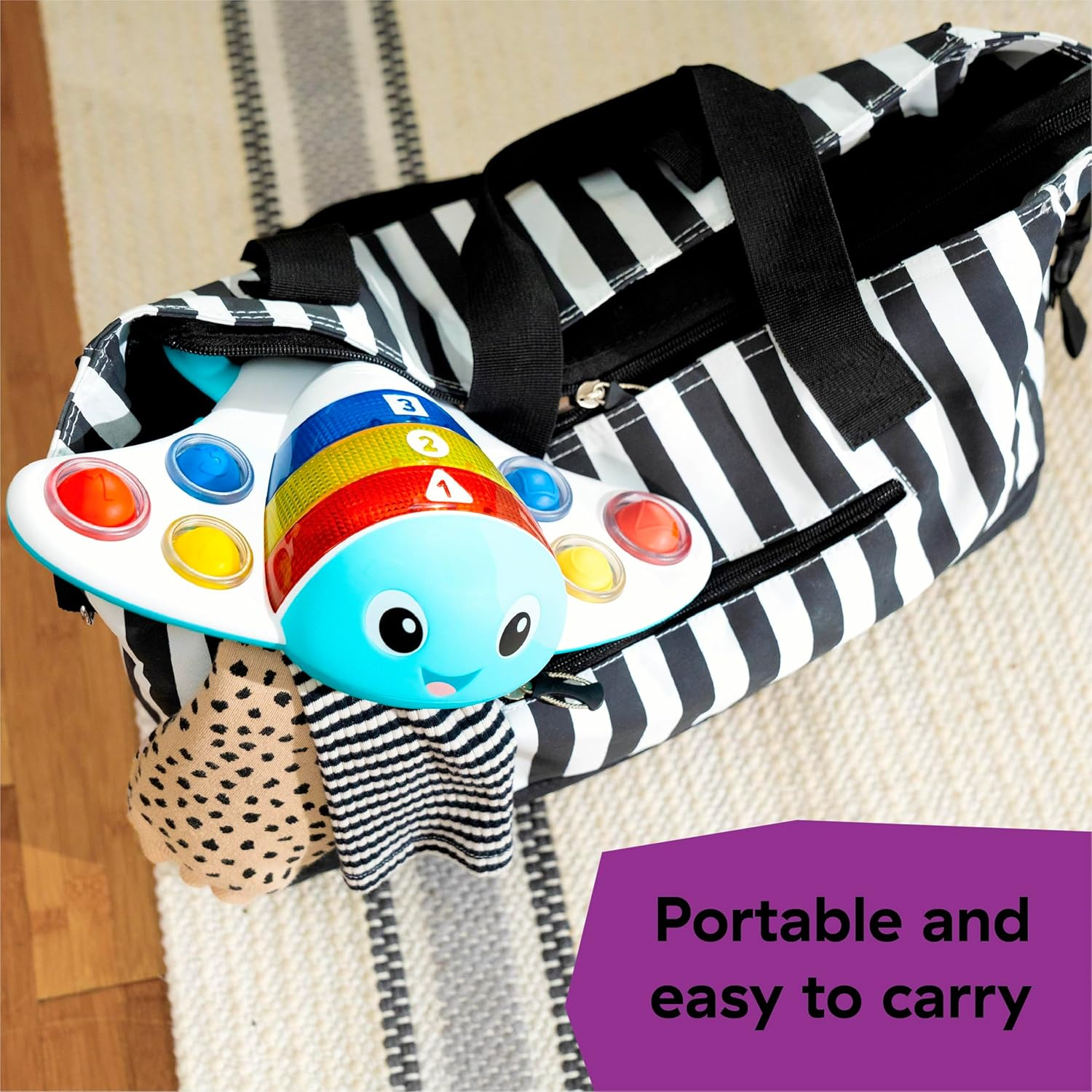 Baby Einstein Ocean Explorers Pop & Explore Stingray Popper Toy, Ages 6 Months and Up