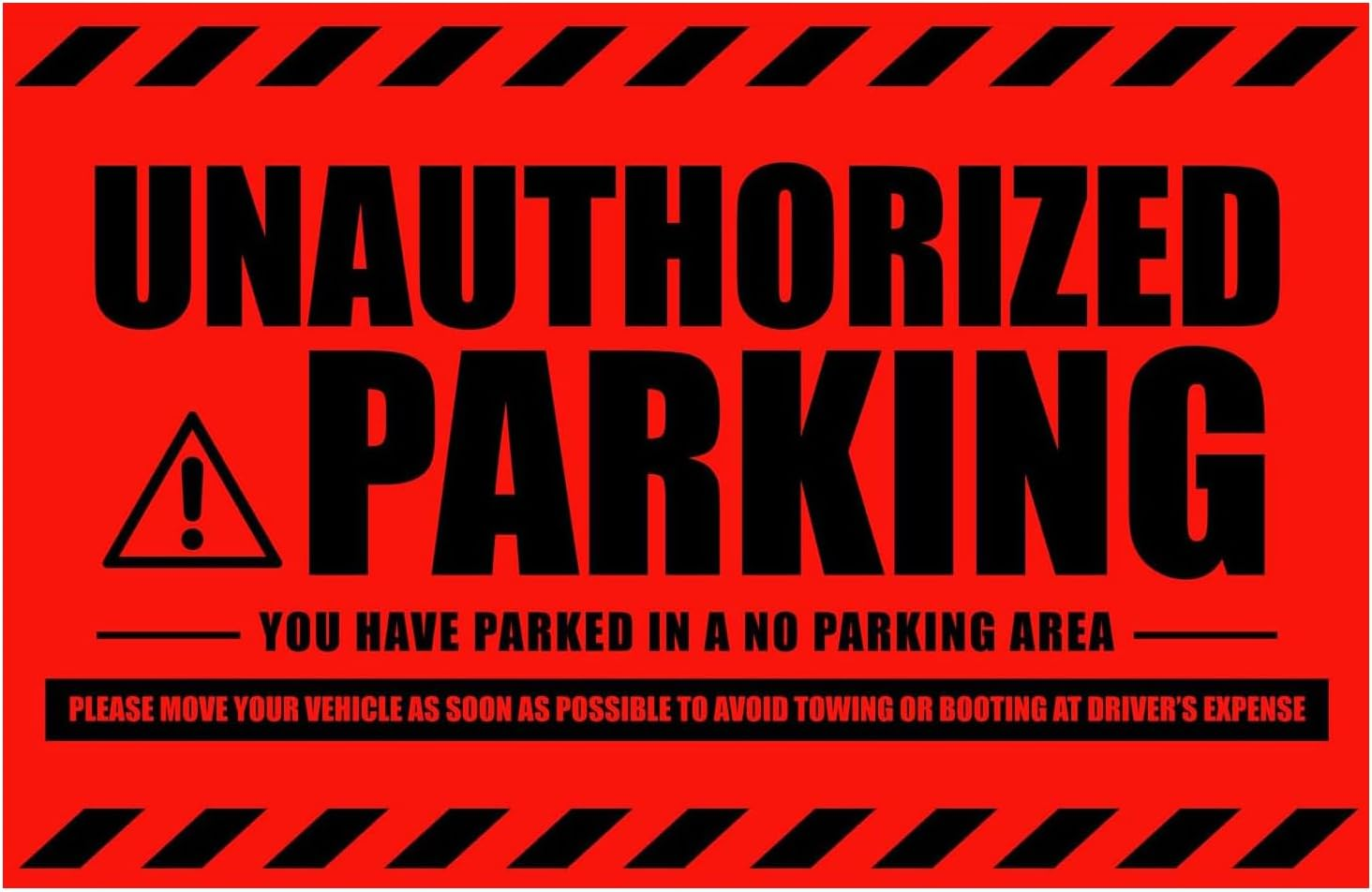 100 X Spanish Tickets Sticky Tickets / Hard to Remove / Trailer Warning Stickers Multilingual image number 5