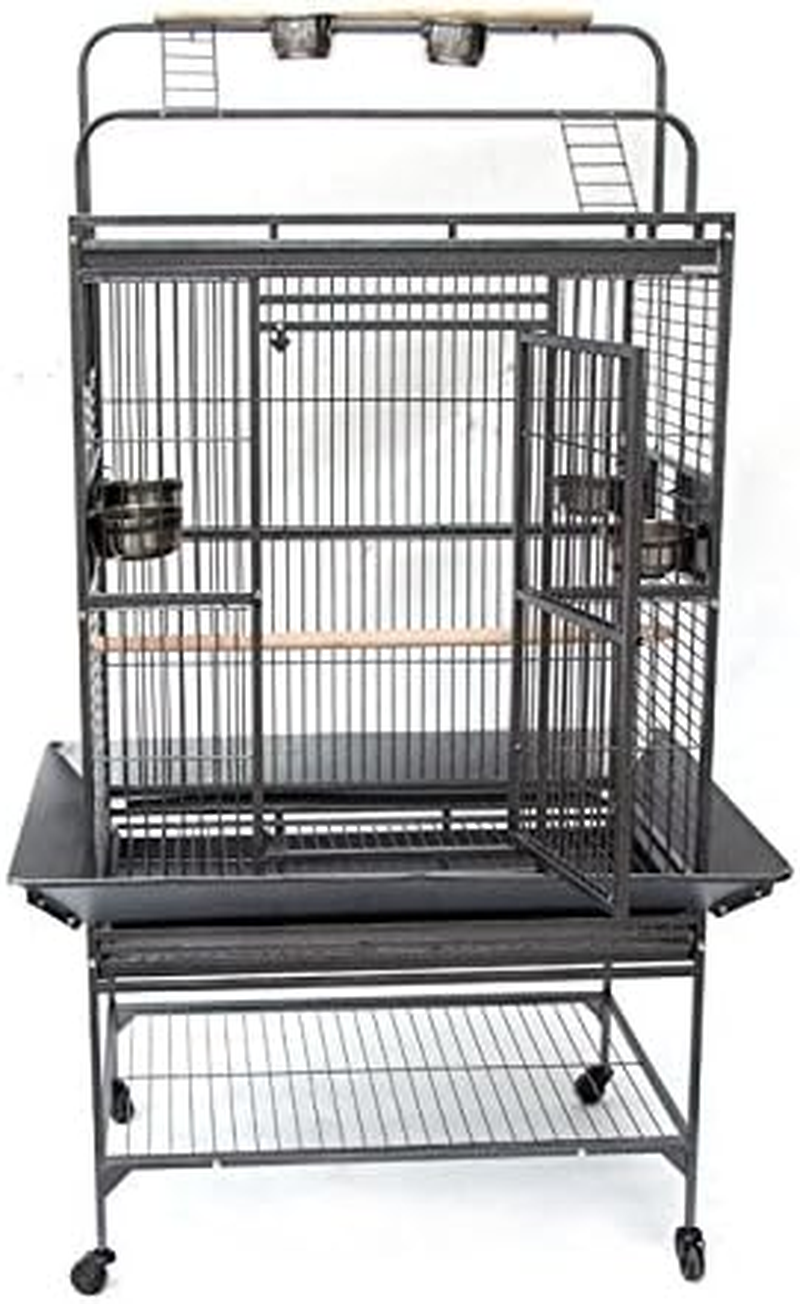 Flyline Grey Palace Play Top Bird Cage Parrot Aviary (Medium) image number 4
