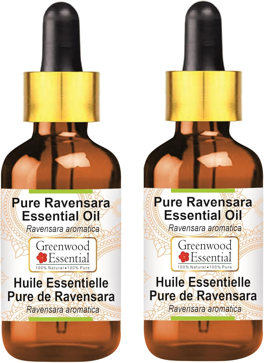 Greenwood Essential Pure Ravensara Essential Oil (Ravensara Aromatica) Steam Distilled with Glass Dropper (Pack of Two) 100Ml X 2 (6.76 Oz) image number 4