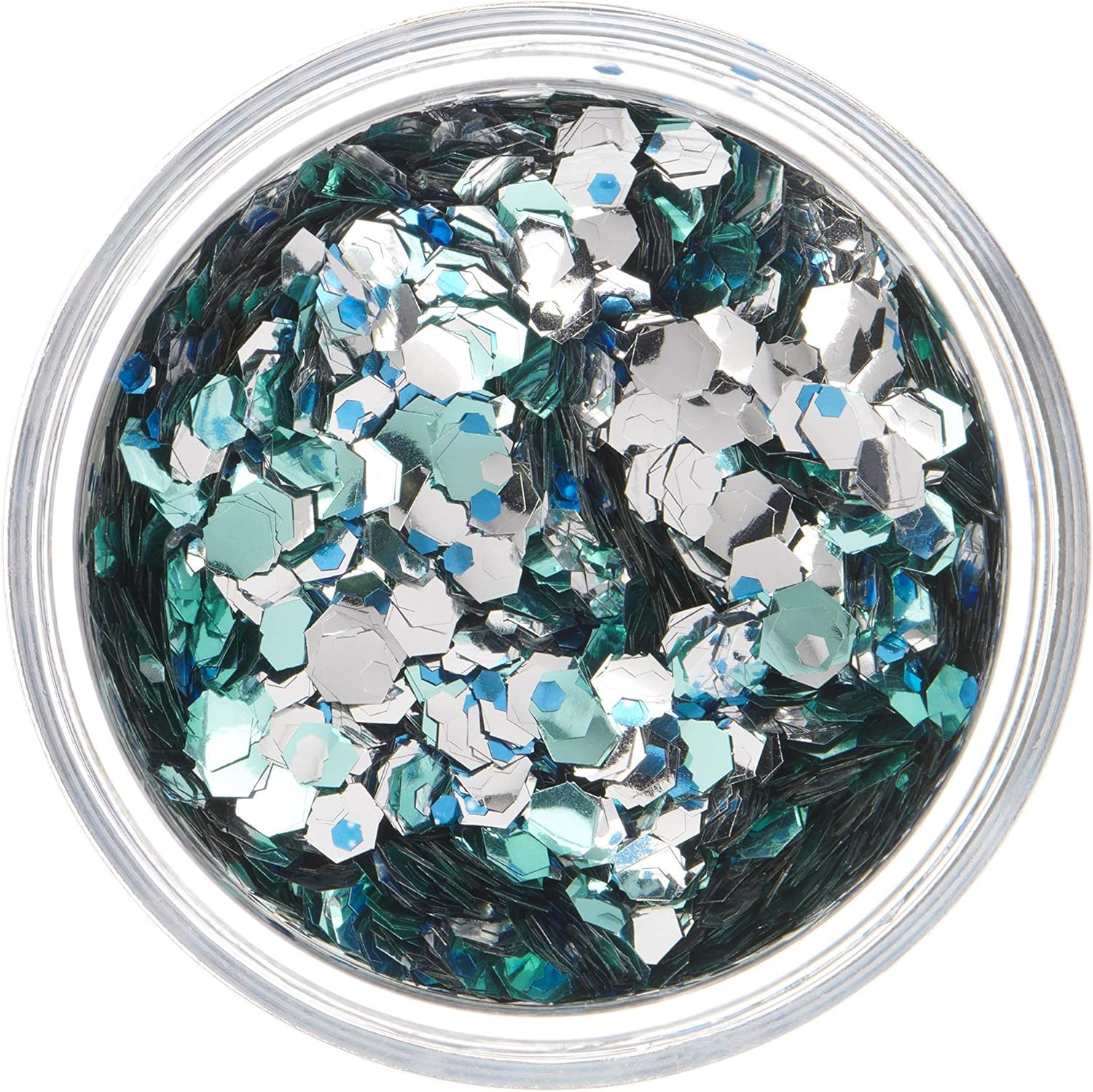 Mystic Bio Biodegradable Eco Chunky Glitter by Moon Glitter - 100% Cosmetic Bio Glitter for Face, Body, Nails, Hair and Lips - 3G - Glacier