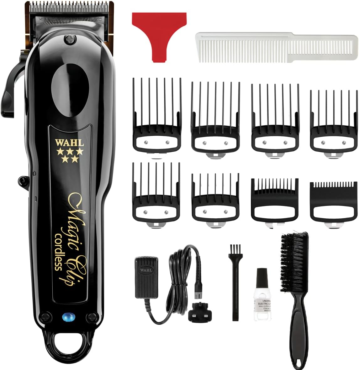 Wahl Hair Black Magic Clip Clipper Bonus SSS Barber Fades and Blades Cleaning Brush - Black for Hair Cutting, Styling for Barbers & Hair Stylists image number 3