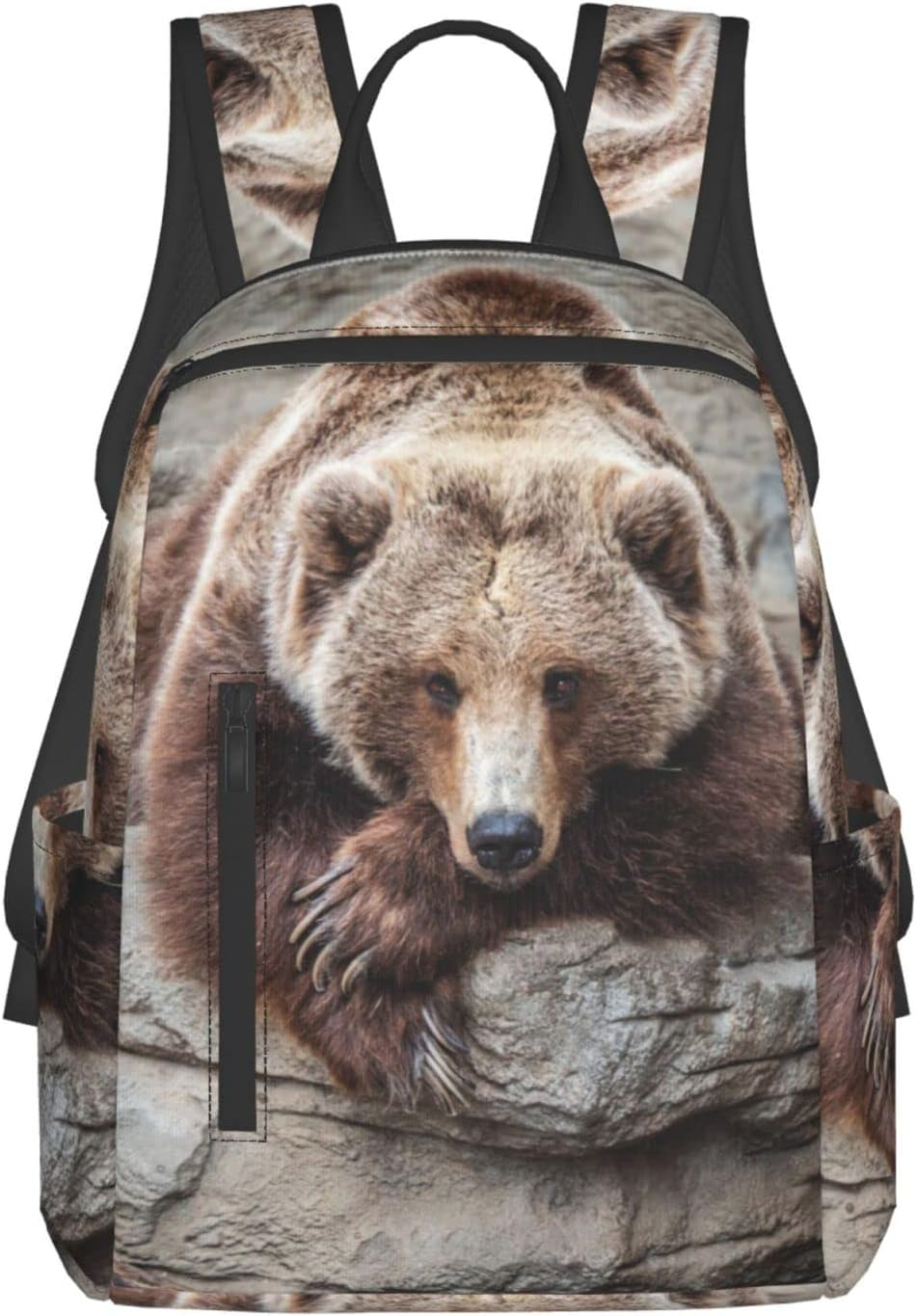 Obabo Black White Cow Light Leisure Backpack,Laptop Backpack,Travel Bags,Multi-Purpose Backpack,Unisex,Portable,Comfort