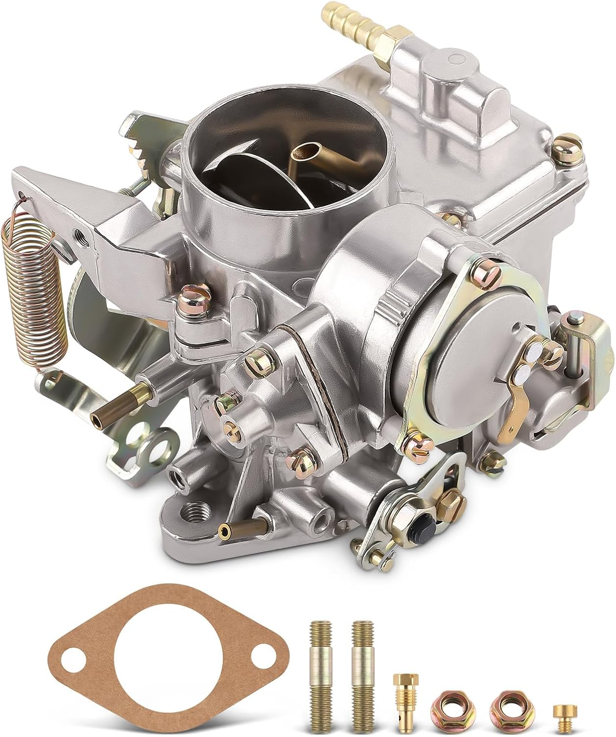 Maxpeedingrods 34 PICT-3 Carburetor 113129031K for VW Beetle/Super Beetle 1971-1979,Thing/Karmann Ghia/Squareback/Transporter, for Volkswagen Dual Port 1600Cc Air Cooled Type 1 Engine, Automatic Choke image number 3