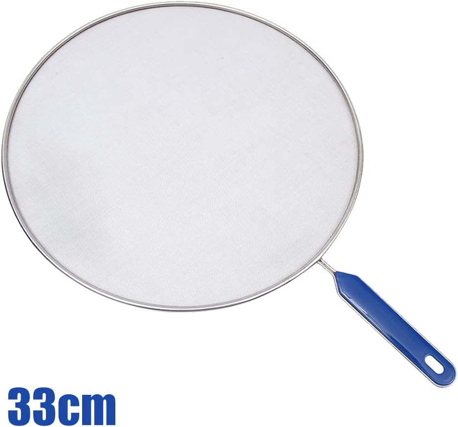33Cm anti Splatter Guard Oil Net Splash Cover Pan Screen Kitchen Cooking Frying image number 6