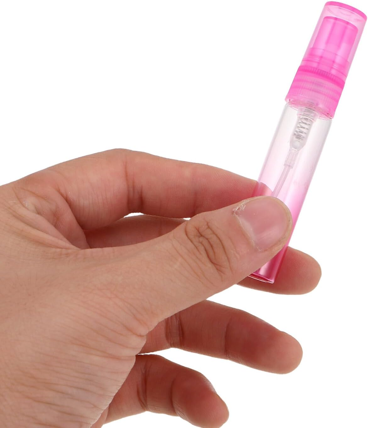 DONFAMDS 30Ml Pink Gradient Glass Perfume Sample Bottles 30Pcs Refillable Mini Spray Atomizers Portable Travel Perfume Sprayers for Women Fragrance image number 4