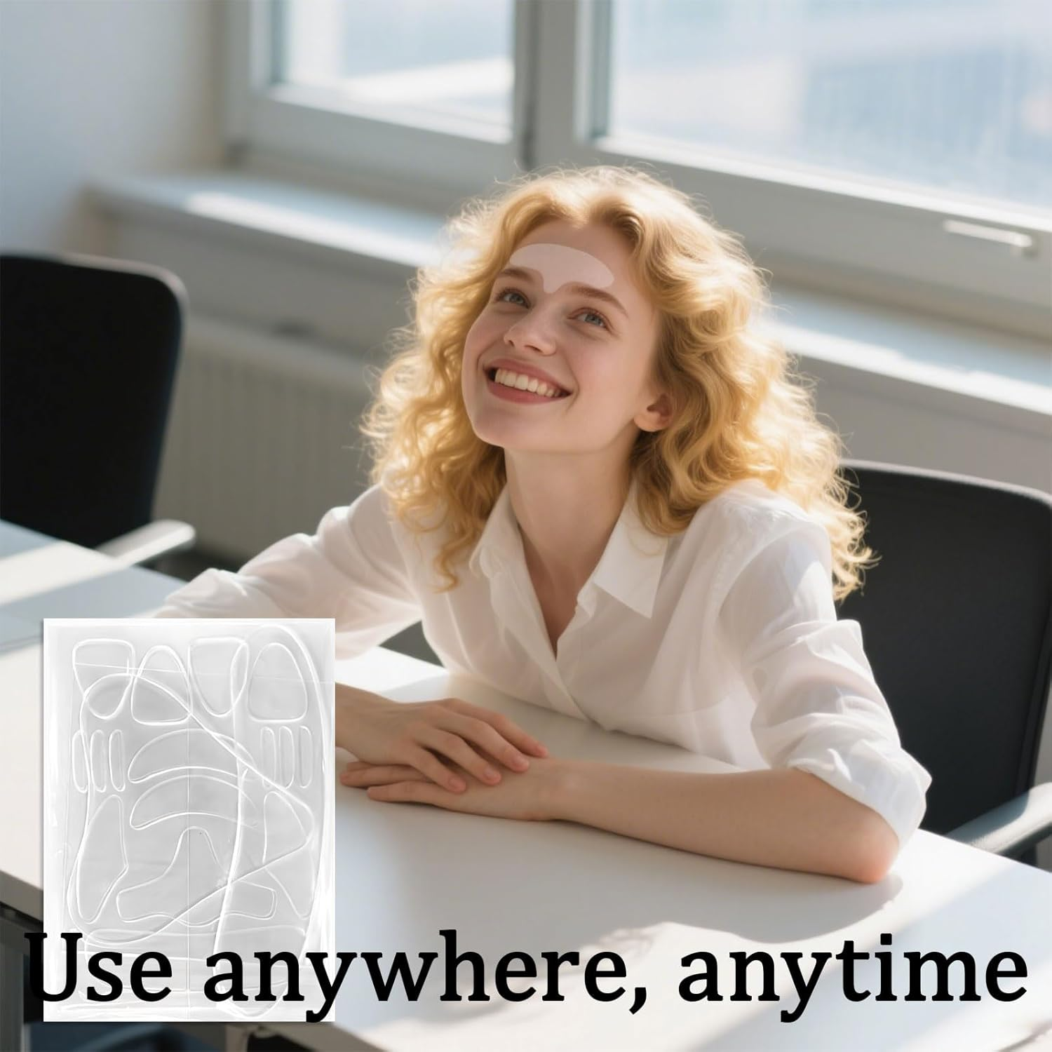 18Pcs Wrinkle Patches, Reusable Face Tape, Face/Chest/Neck Silicone Patches Set, Facial Patches for Facial Lifting, Anti-Wrinkle, Reducing Fine Lines and Firming the Skin image number 1