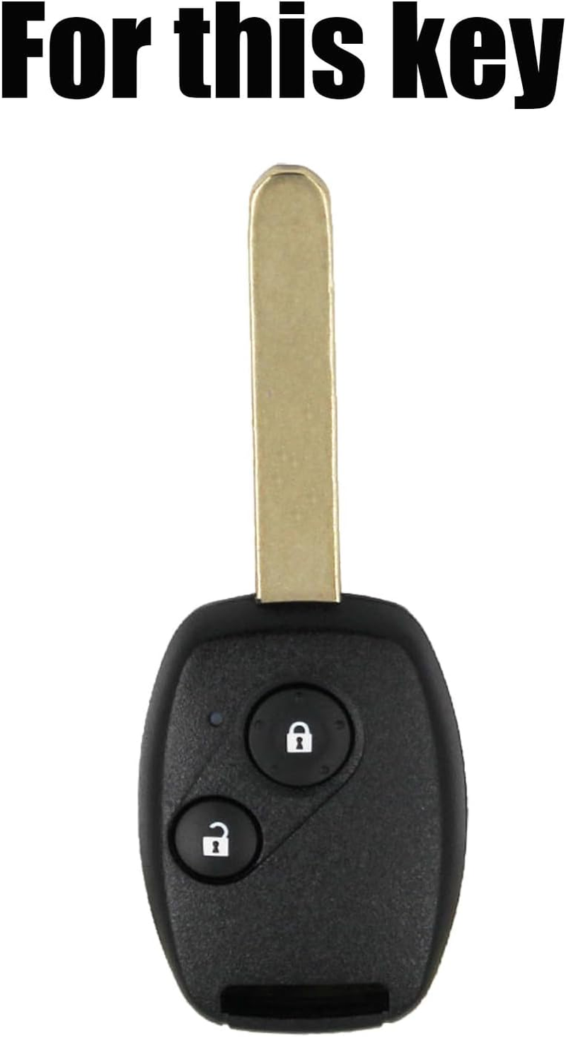 AUTOXBERT Car Key Shells,Car Key Protective Cover Case,Silicone Waterproof Key Shell,For Honda Civic Accord Pilot Fit CRV Ridgeline Jazz FRV Insight Civic CR-Z S2000 Stream CROSSTOUR HRV Odyssey image number 3