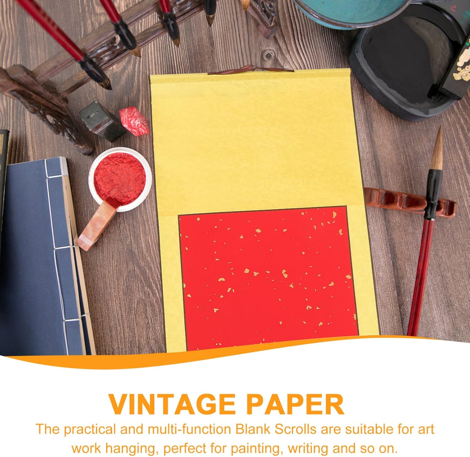 MAGICLULU Calligraphy Practicing Paper Chinese Xuan Paper Art Wall Scroll Drawing Scrolling - As Shown 2 image number 6