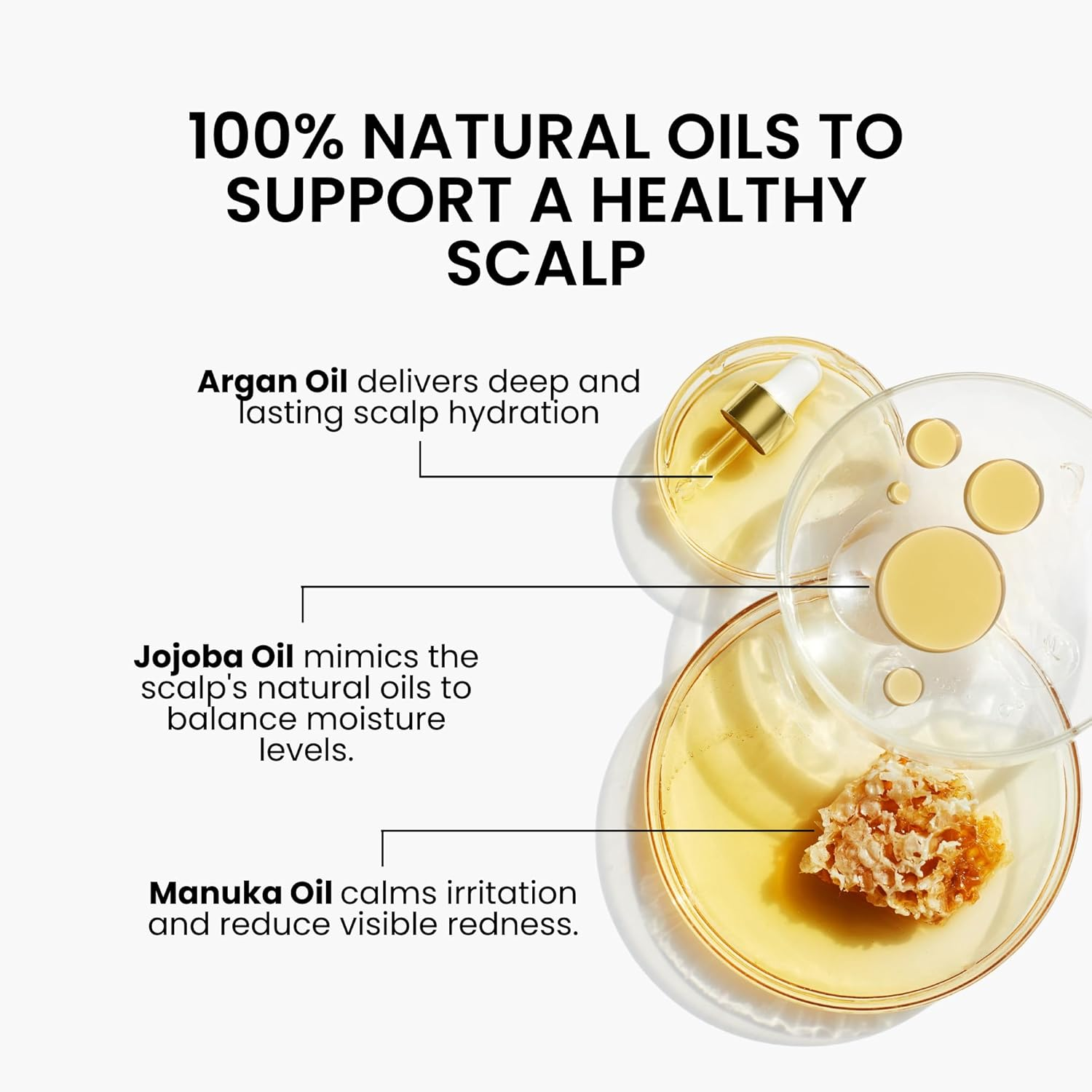 Grahams Natural Scalp Relief Oil - for Dry, Itchy & Flaky Scalp Psoriasis, Seborrheic Dermatitis & Dandruff Treatment - Hydrating, Moisturising, Exfoliating (1 X 100 Ml) image number 1