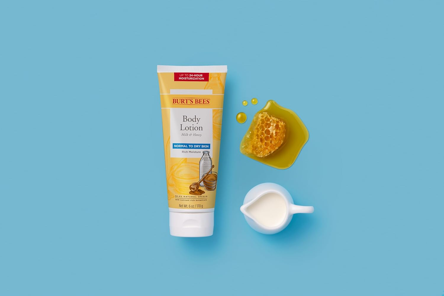 Burt'S Bees Milk and Honey Body Lotion, 6 Ounces (Pack of 3) image number 3