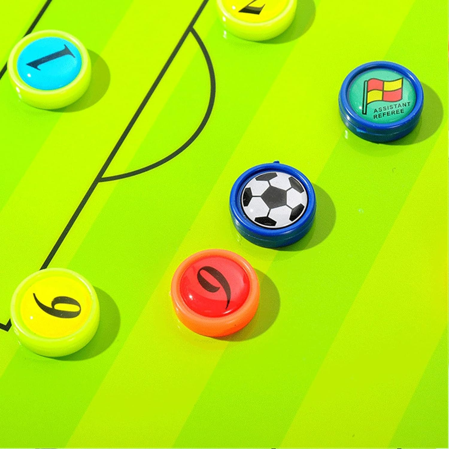 Roseflower Football Soccer Player Magnets 0.62 Inches (1.6Cm Diameter)-Numbered Replacement for Magnetic Tactics Coaching Boards and Magnet Folders Accessories Kit with 2 Pen, an Eraser and Bag image number 5