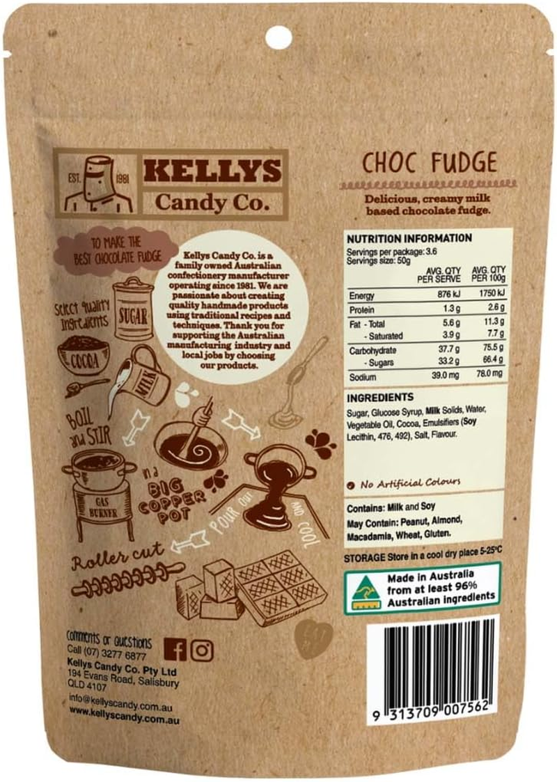 Choc Fudge 180G | Delicious Creamy Milk Based Chocolate Fudge image number 3