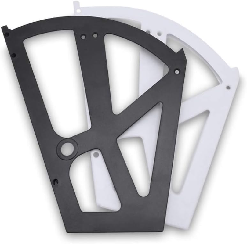 Shoes Drawer Cabinet ABS Plastic Hinges Turing Rack Replacement Fittings for Kitchen Living Room, Shoe Storage Cabinet Flip Frame Hinges Furniture Parts (1 Pair) (White)