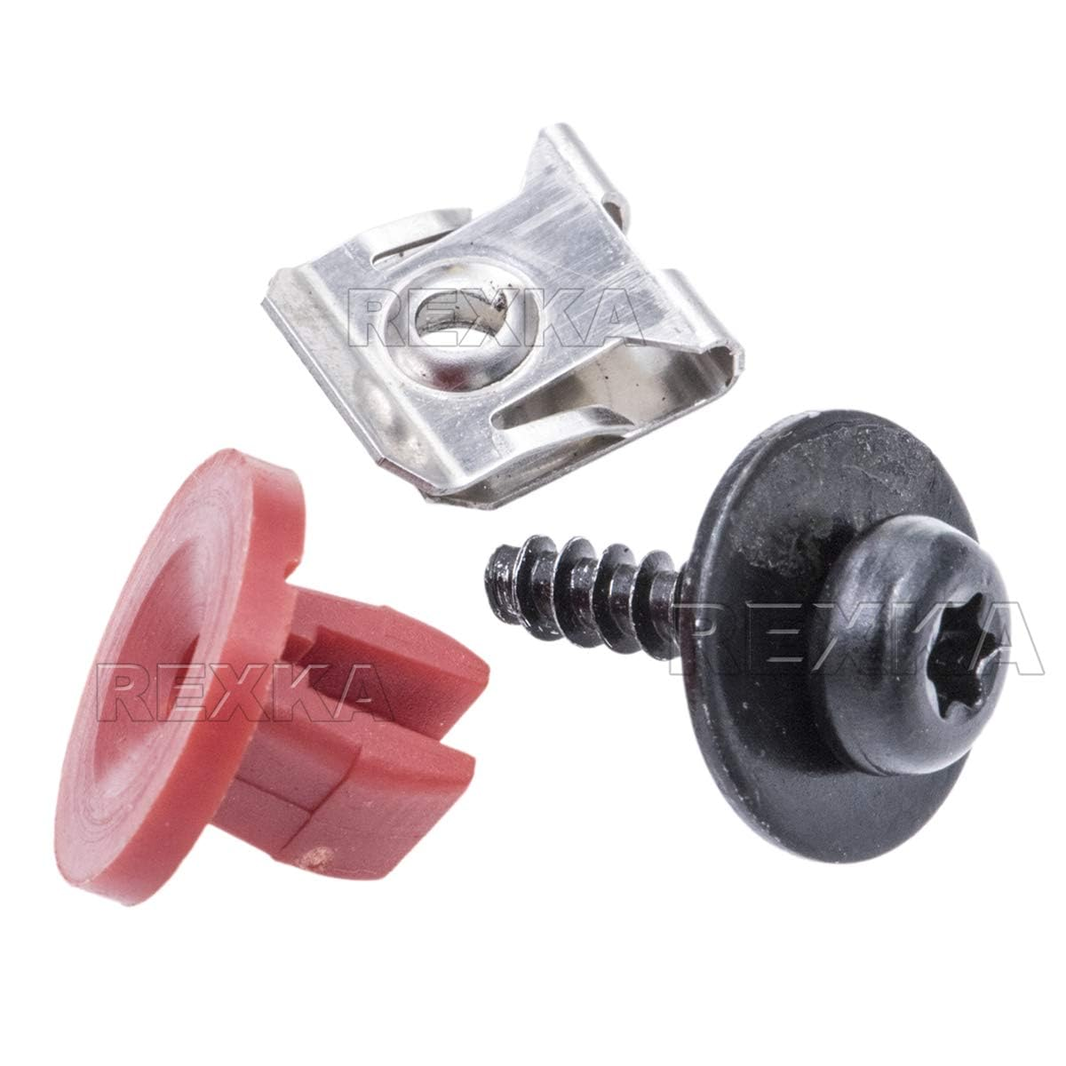 10 Sets T30 Engine Splash Shield Guard Undertray Cover Screws Bolt Nut Clip Kit Compatible with Ford Focus Fusion Escape Explorer C-Max Transit Connect Lincoln MKC image number 2