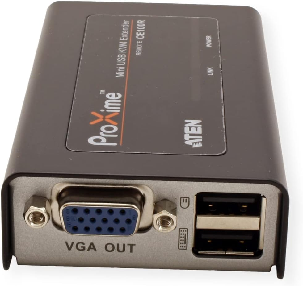 Aten CE100-AT-U USB VGA Cat 5 Mini KVM Extender (1280 X 1024@100M) image number 1