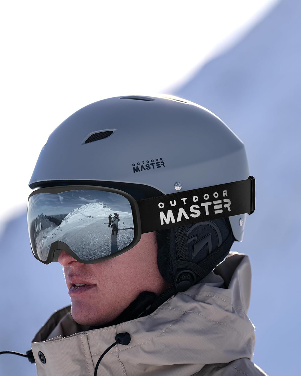 Outdoormaster Owl Ski Goggles OTG, Snow Snowboard Goggles for Men Women Youth, Anti-Fog, 100% UV Protection image number 4