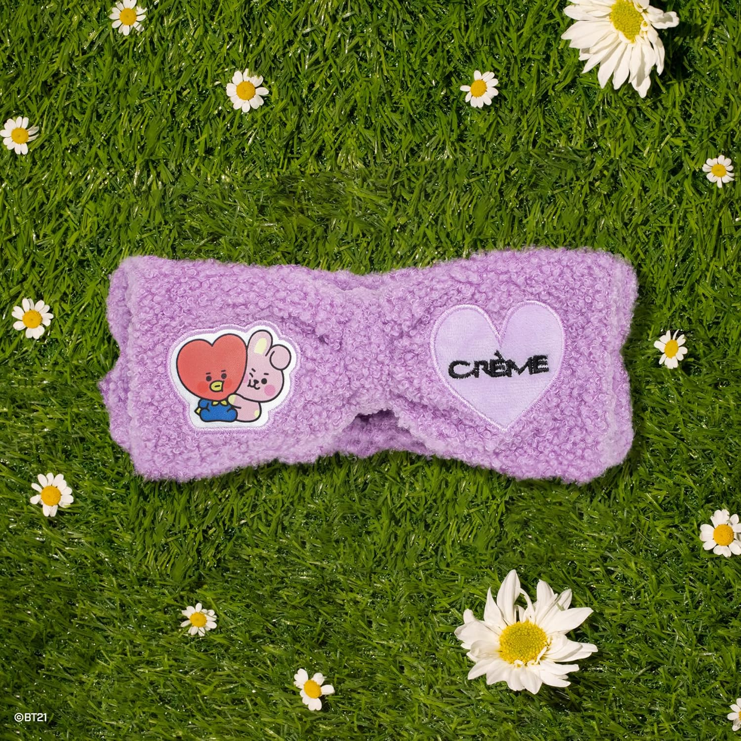 The Cr&egrave;me Shop BT21 BABY Plush Spa Teddy Headyband&trade; - Starstruck Purple