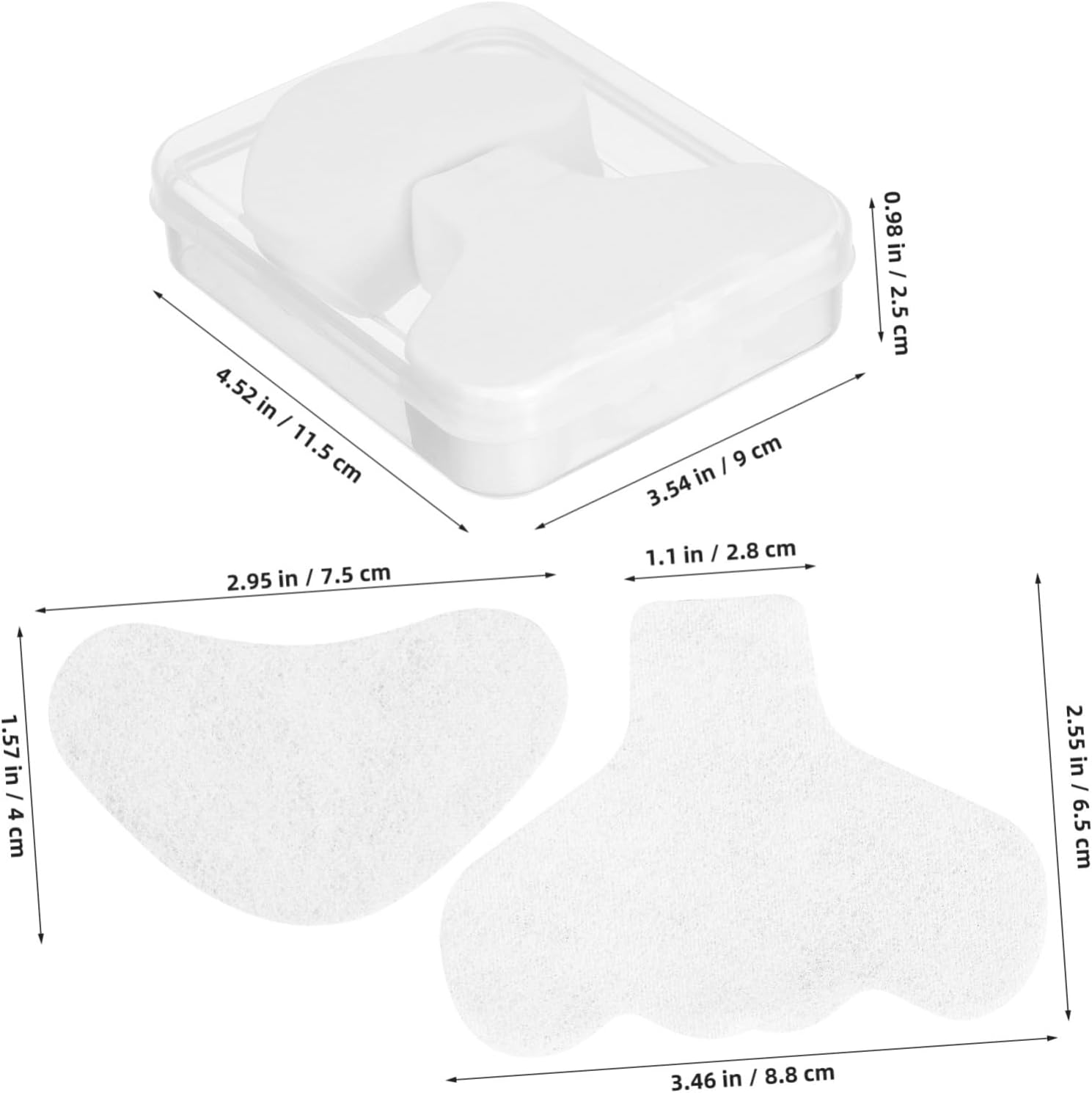 CANIGHT 200Pcs Skin Care Nose Strip Lotion Patches Nose and Chin Cleaning Patches image number 2