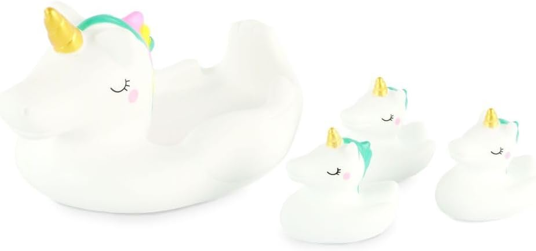 Keycraft Unicorn Family Bath Toy Set, Colourful Floating Unicorns for Sensory Play, Safe and Non-Toxic, Encourages Imaginative Water Play, Suitable for Ages 12 Months and Above, Ideal Bath Time Fun image number 1