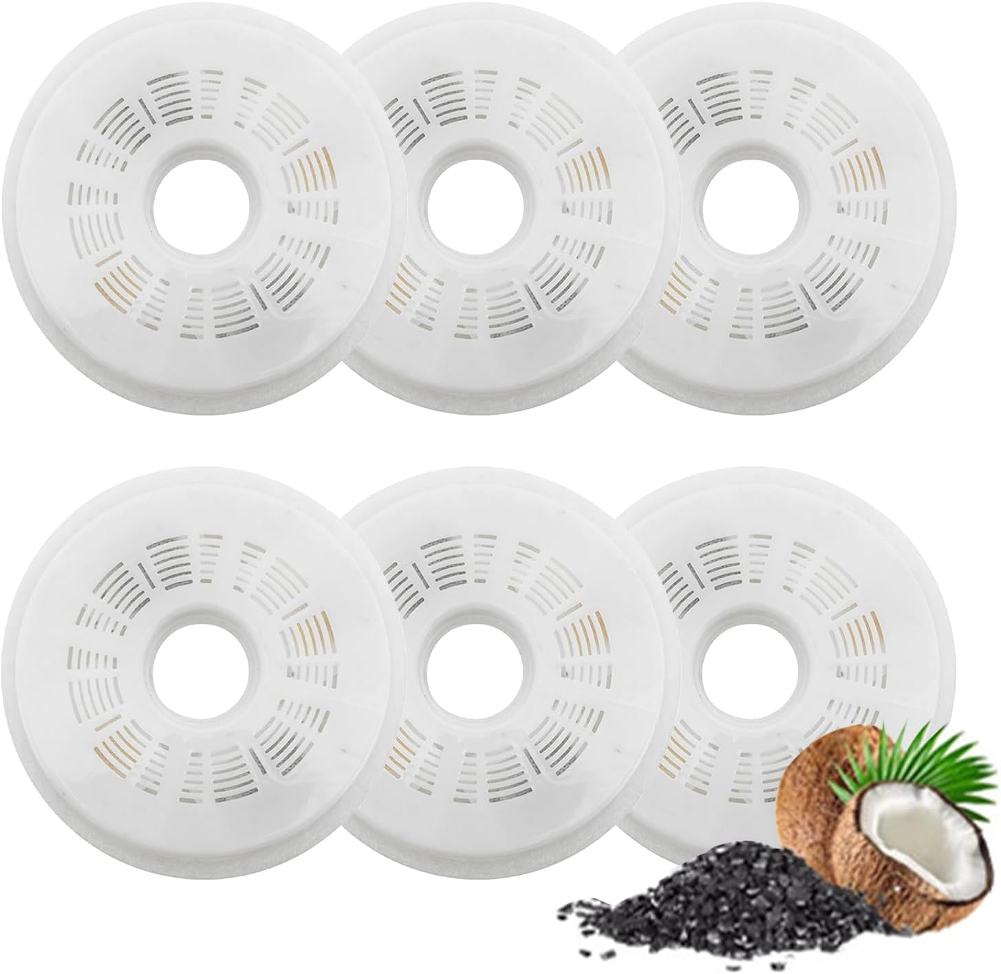 6 Pack Replacement Water Filters, Standard Pet Water Fountain Filters Compatible with Most Cat and Pet Fountain image number 4