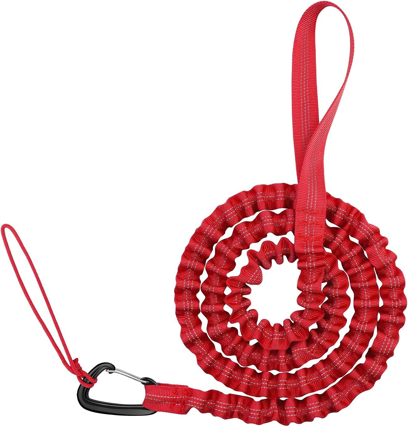 Bike Bungee Tow Rope for Kids,Child Bike Stretch Bungee Cord Pull behind Attachment High Strength MTB Elastic Rope(Red) image number 6