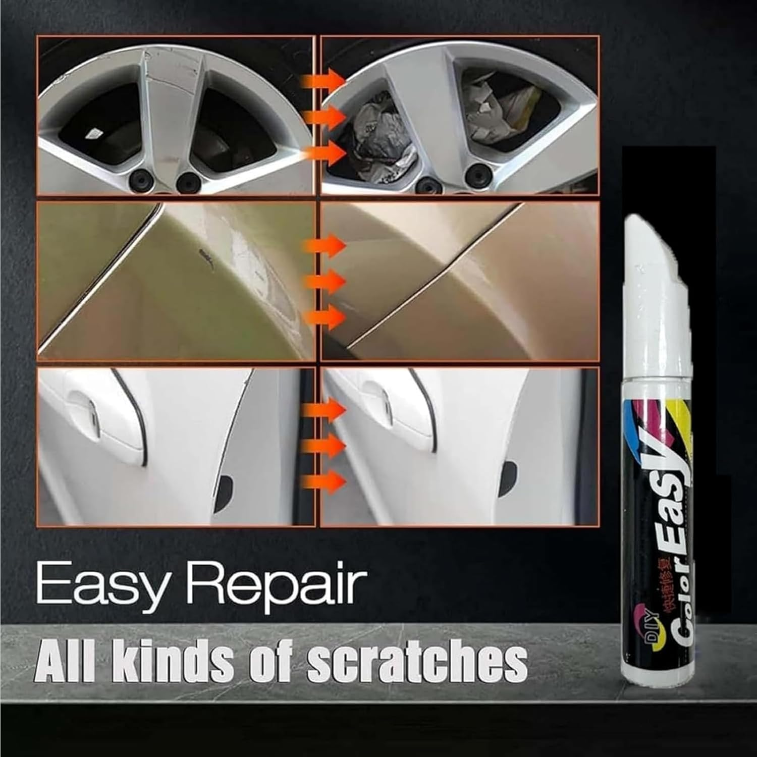 Stylopro Car Scratch Pens, Auto Paint Scratch Remover Pen, Magic Pen for Car Scratches, Cars Scratch Repair Pens, Quick Fix Vehicles Touch up Paint, for Cars/Motorcycle/Boat (White) image number 5