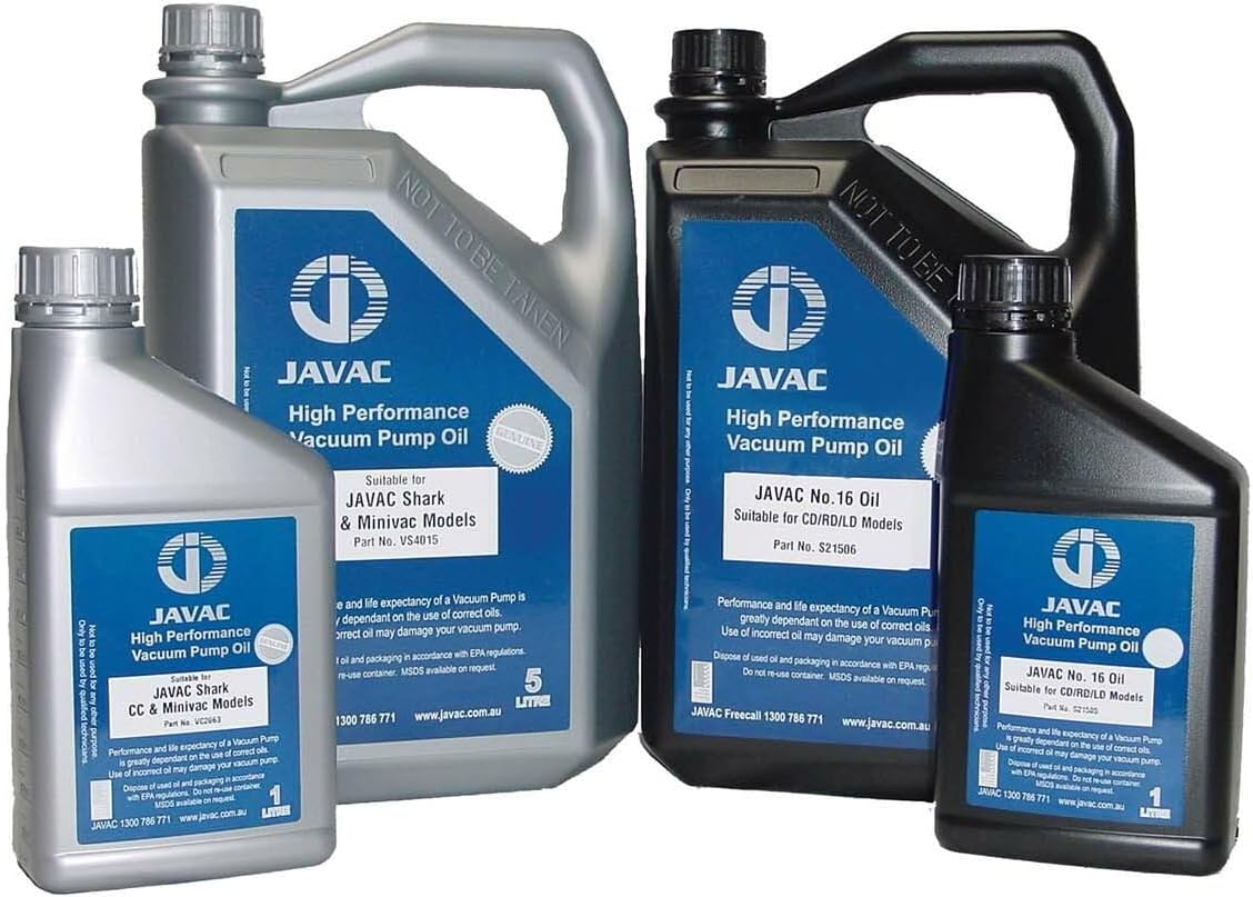 Javac High Performance Vacuum Pump Shark Oil 5 Litre image number 1