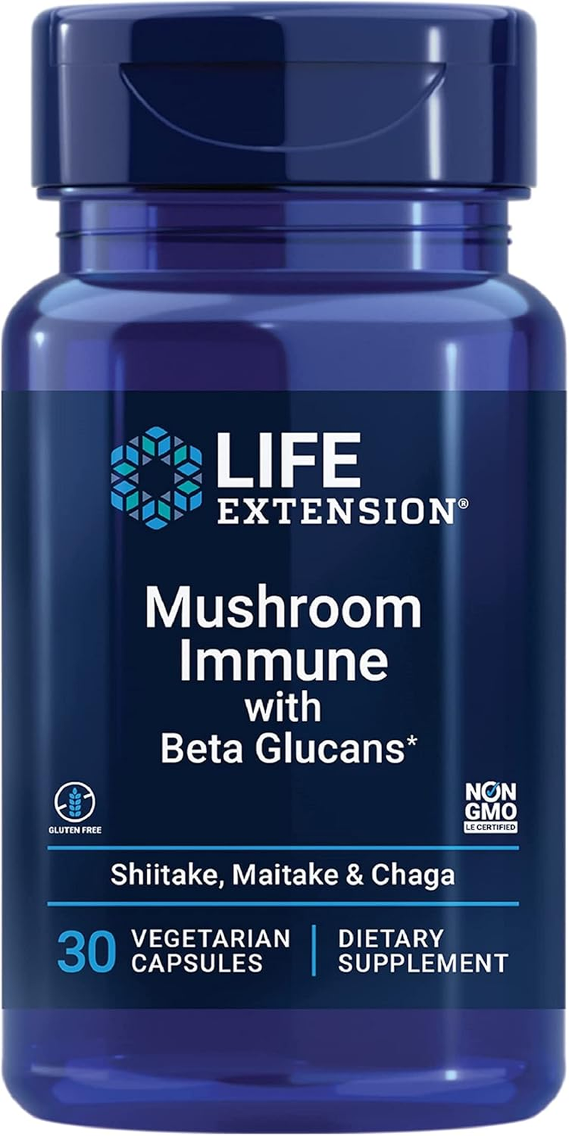 Life Extension Mushroom Immune with Beta Glucans image number 1