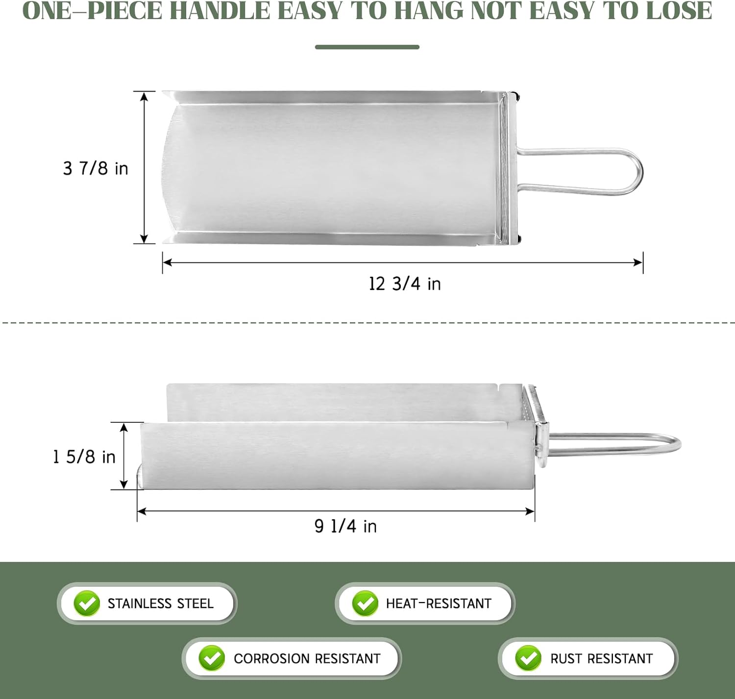 Vankey Slide Out Ash Drawer for Kamado Joe Classic Joe-Use with Cast Iron Ash Can, Premium Stainless Steel Ash Cleaning Tool with Removable Handle, Easy to Install Ceramic Grill Accessories image number 5