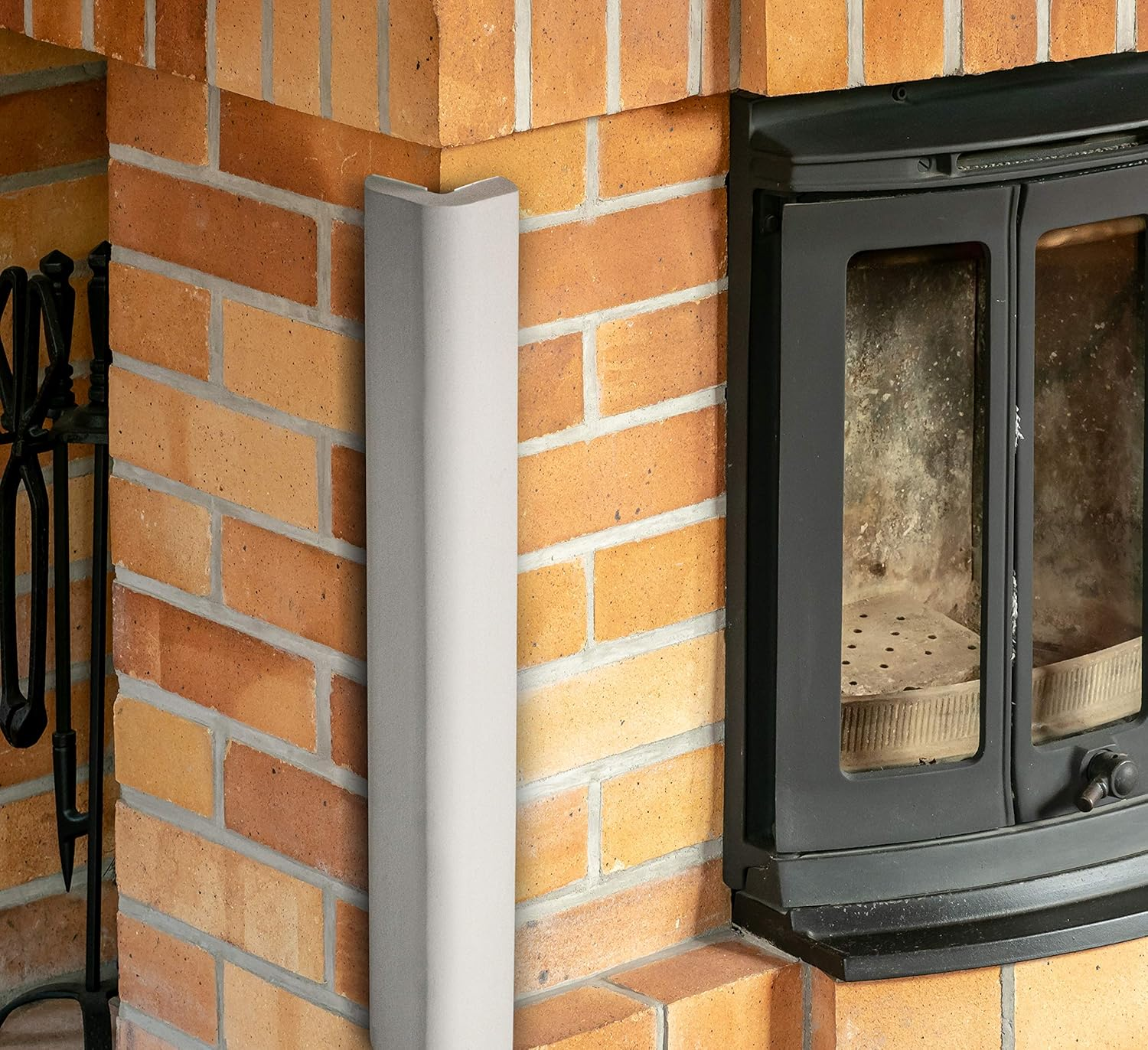 Urban House (2-Pack) High-Density Corner Guard Edge Protector & Bumper for Parking Garages, Workshops, Baby Proofing Walls and Furniture - Neutral Grey, 24 Inches. image number 6