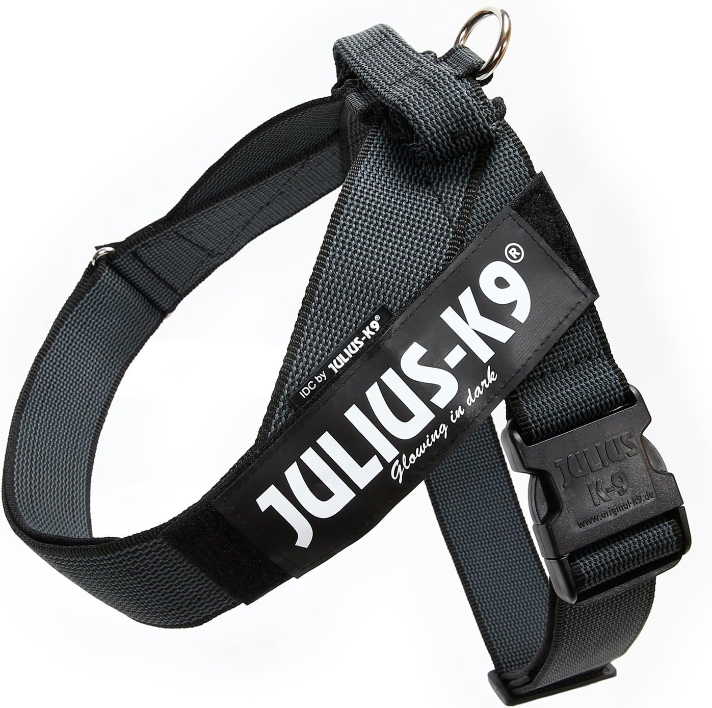 Julius-K9 IDC Color & Gray Belt Harness for Dogs, Size 1, Blue-Gray
